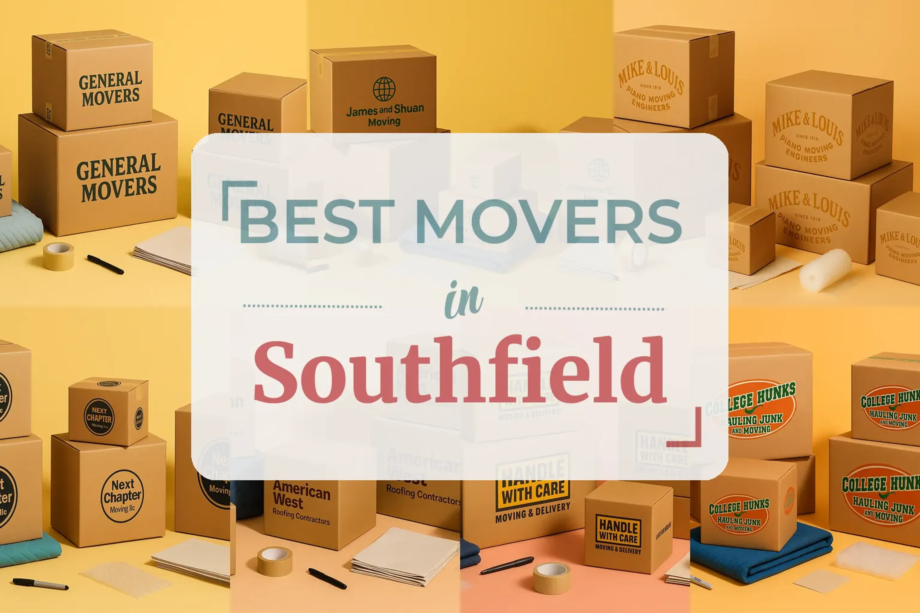 Side-by-side comparison of Southfield moving companies