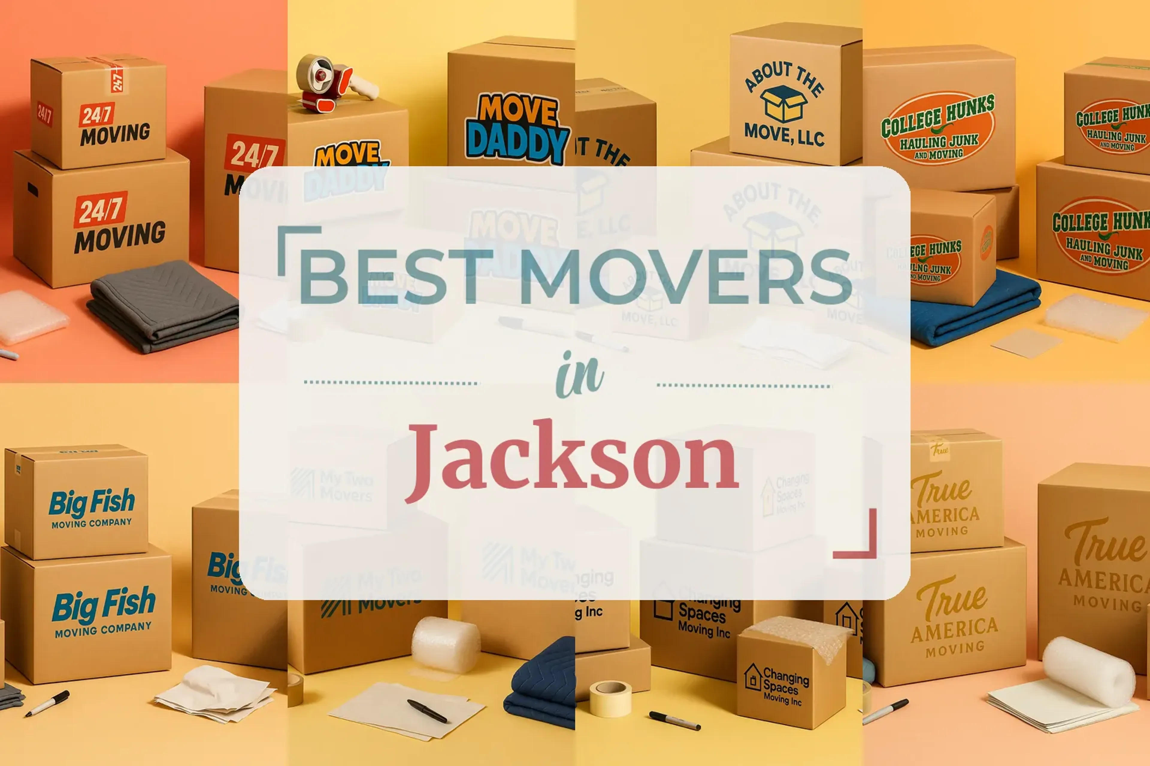 Side-by-side comparison of Jackson moving companies