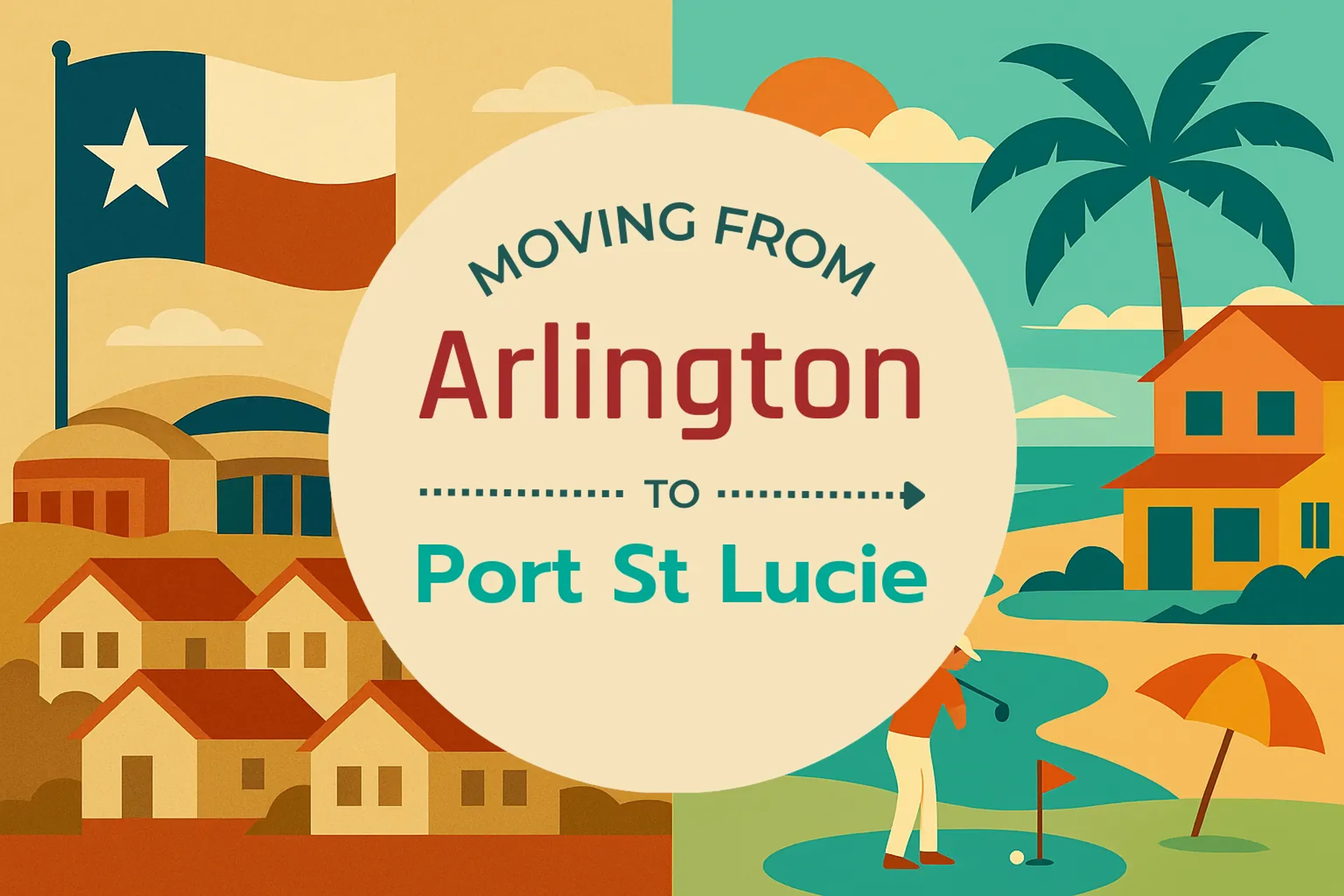 Side-by-side comparison of Arlington to Port St. Lucie moving companies