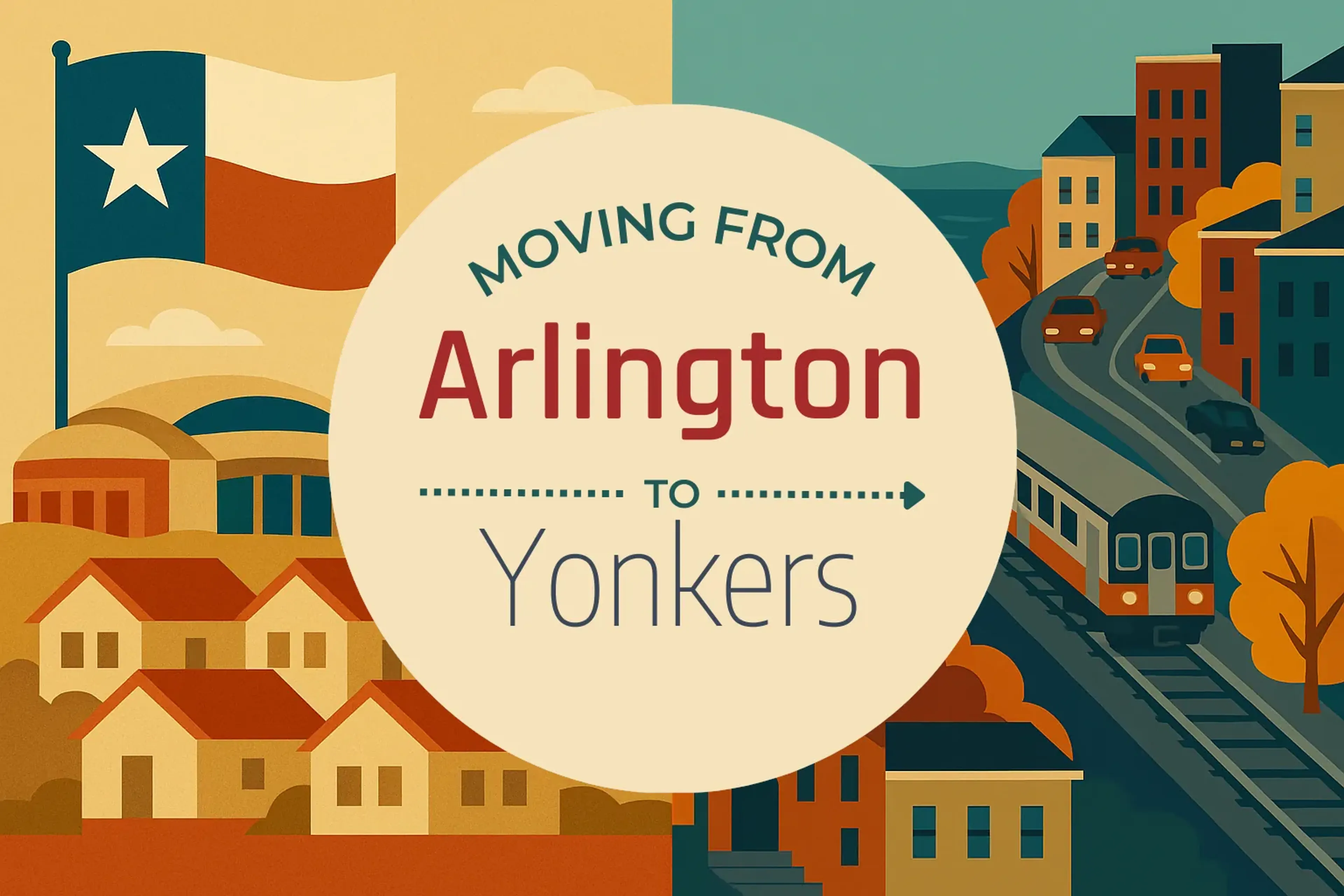 Side-by-side comparison of Arlington to Yonkers moving companies