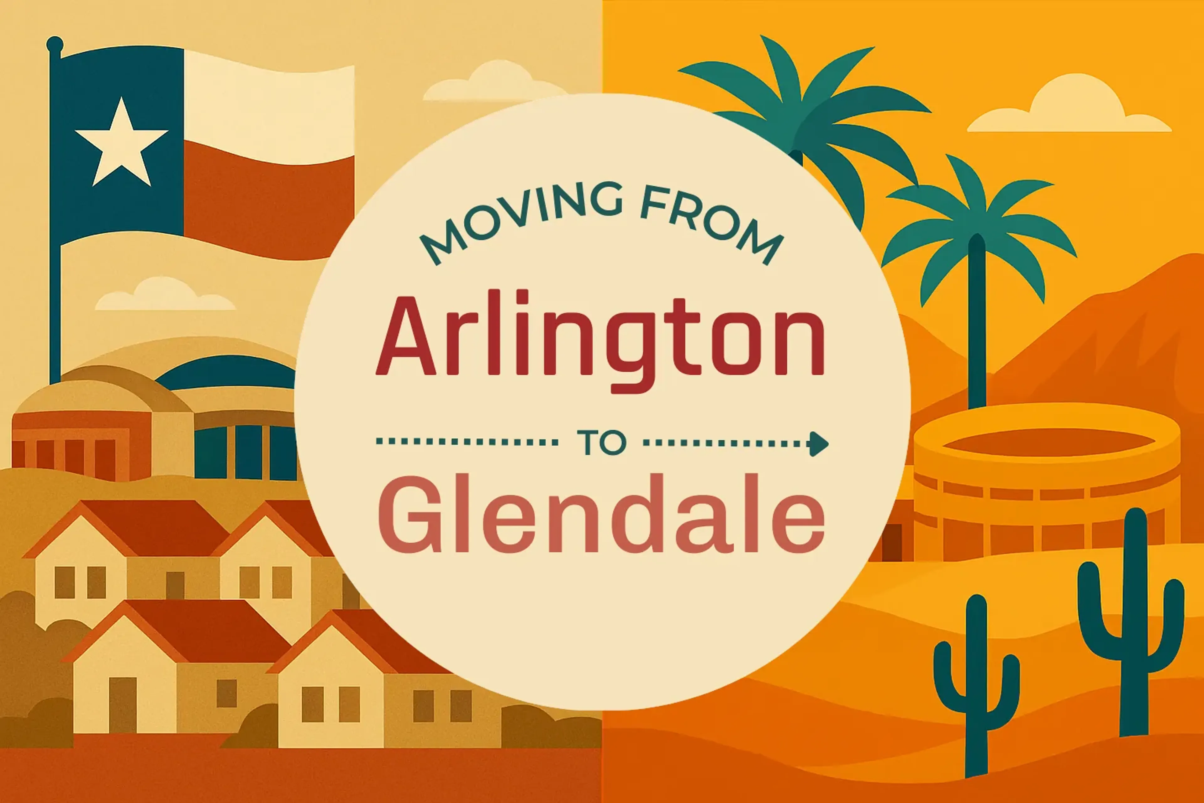 Side-by-side comparison of Arlington to Glendale moving companies