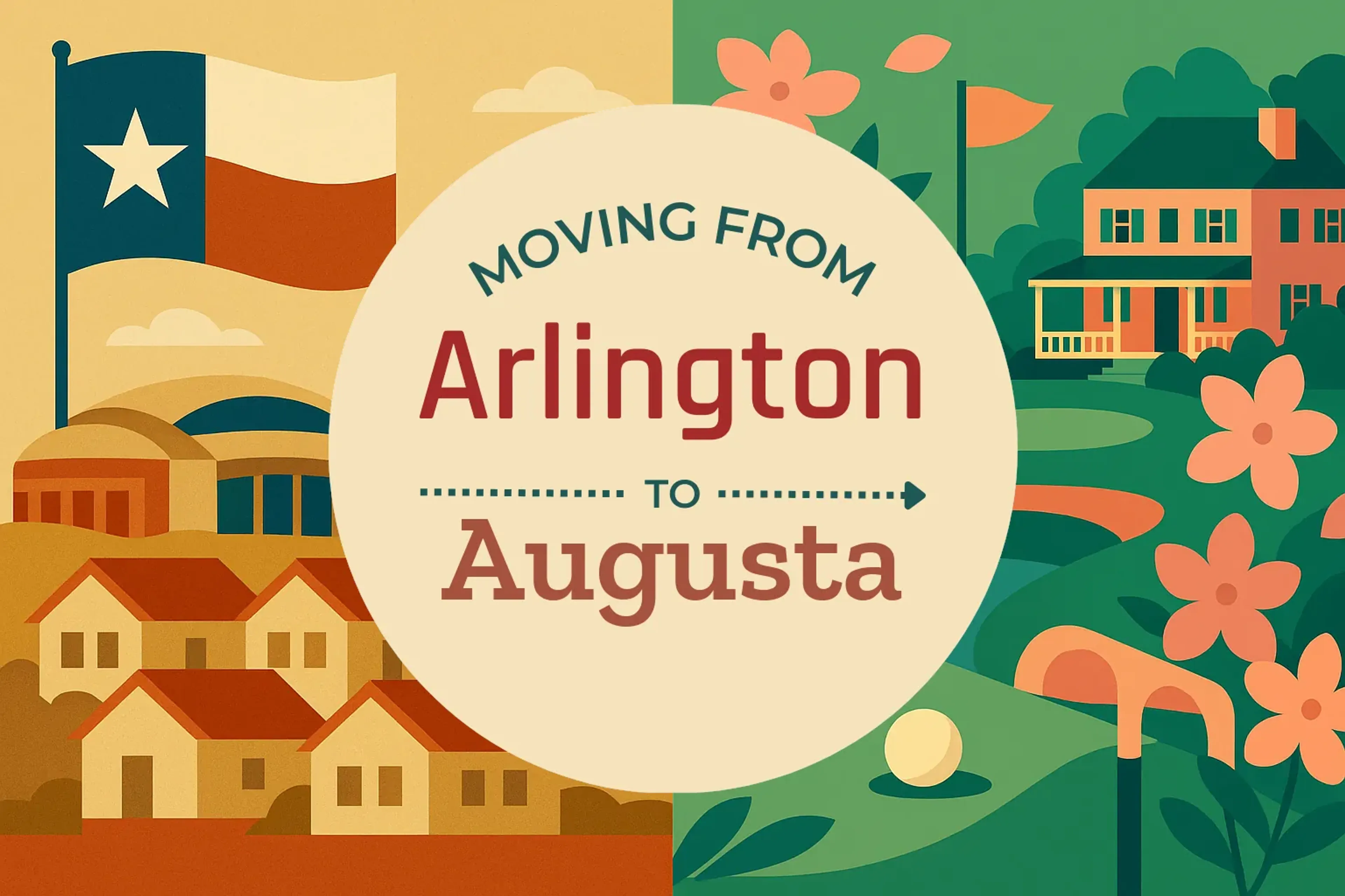 Side-by-side comparison of Arlington to Augusta moving companies