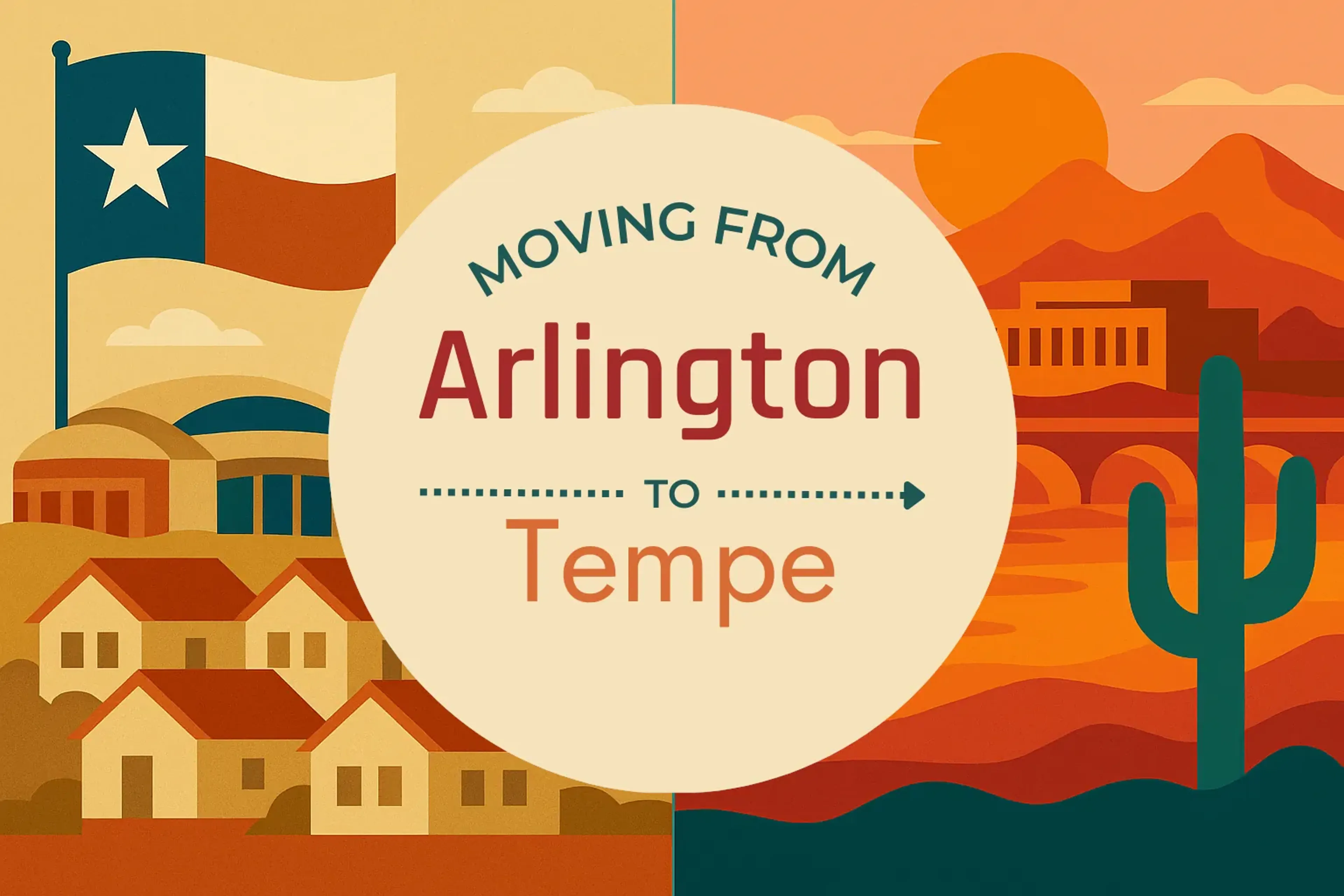 Side-by-side comparison of Arlington to Tempe moving companies