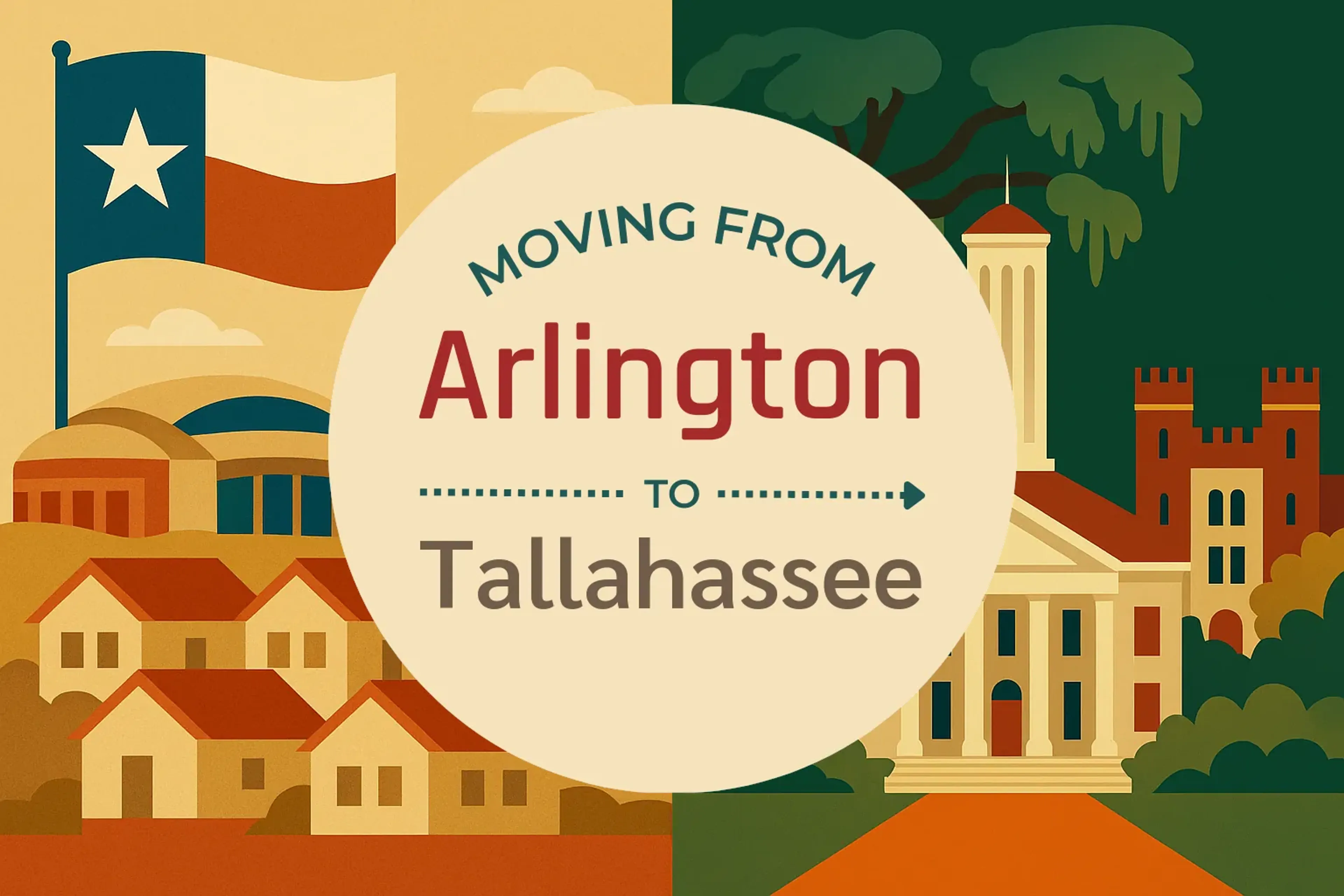 Side-by-side comparison of Arlington to Tallahassee moving companies