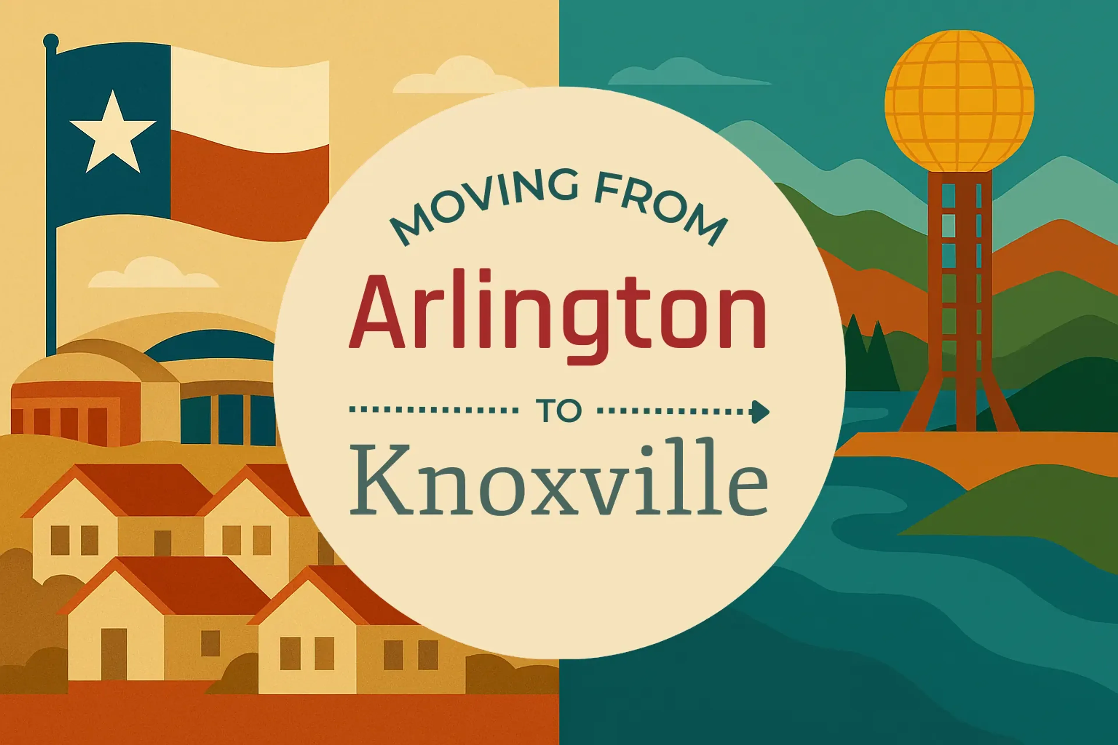 Side-by-side comparison of Arlington to Knoxville moving companies
