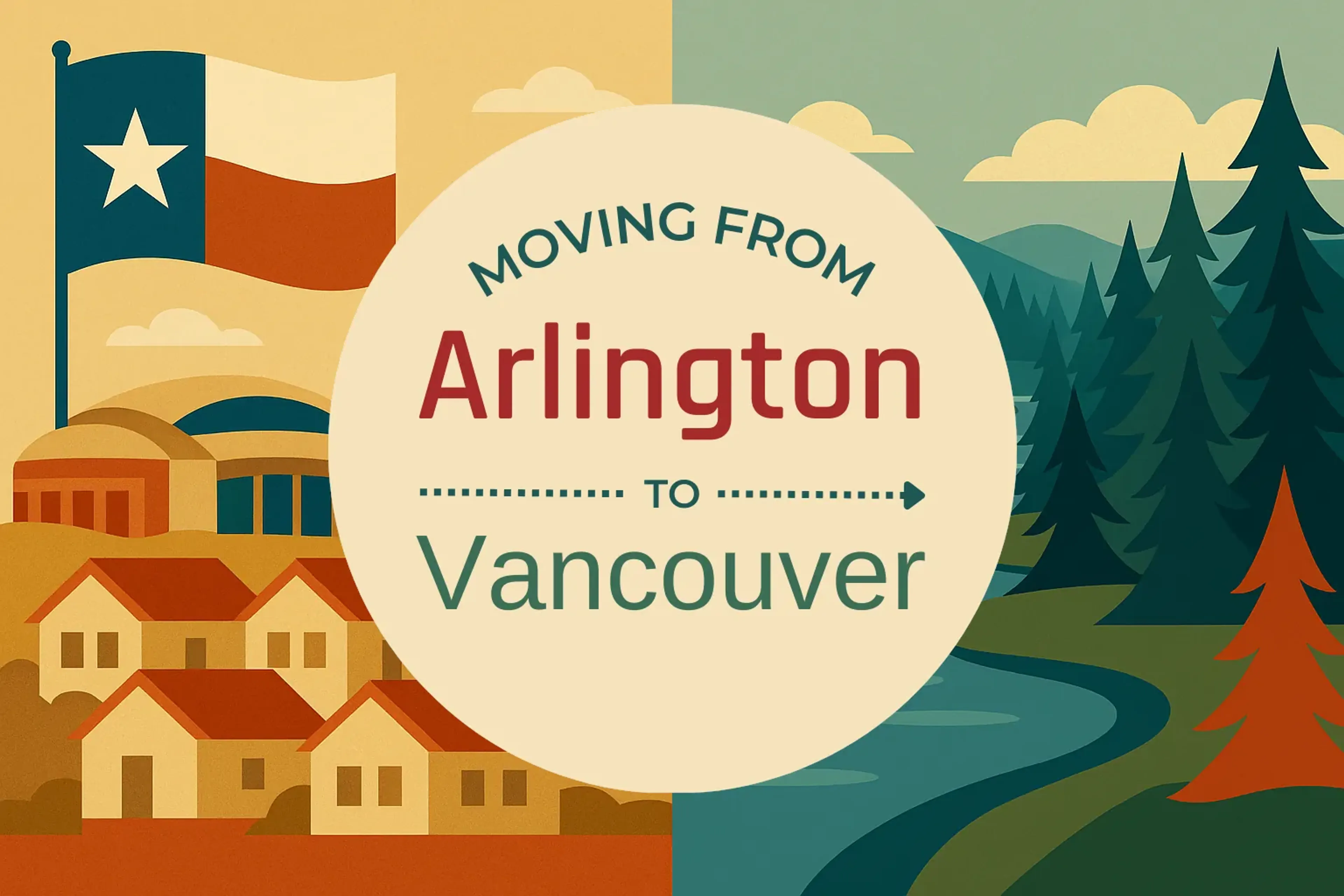 Side-by-side comparison of Arlington to Vancouver moving companies