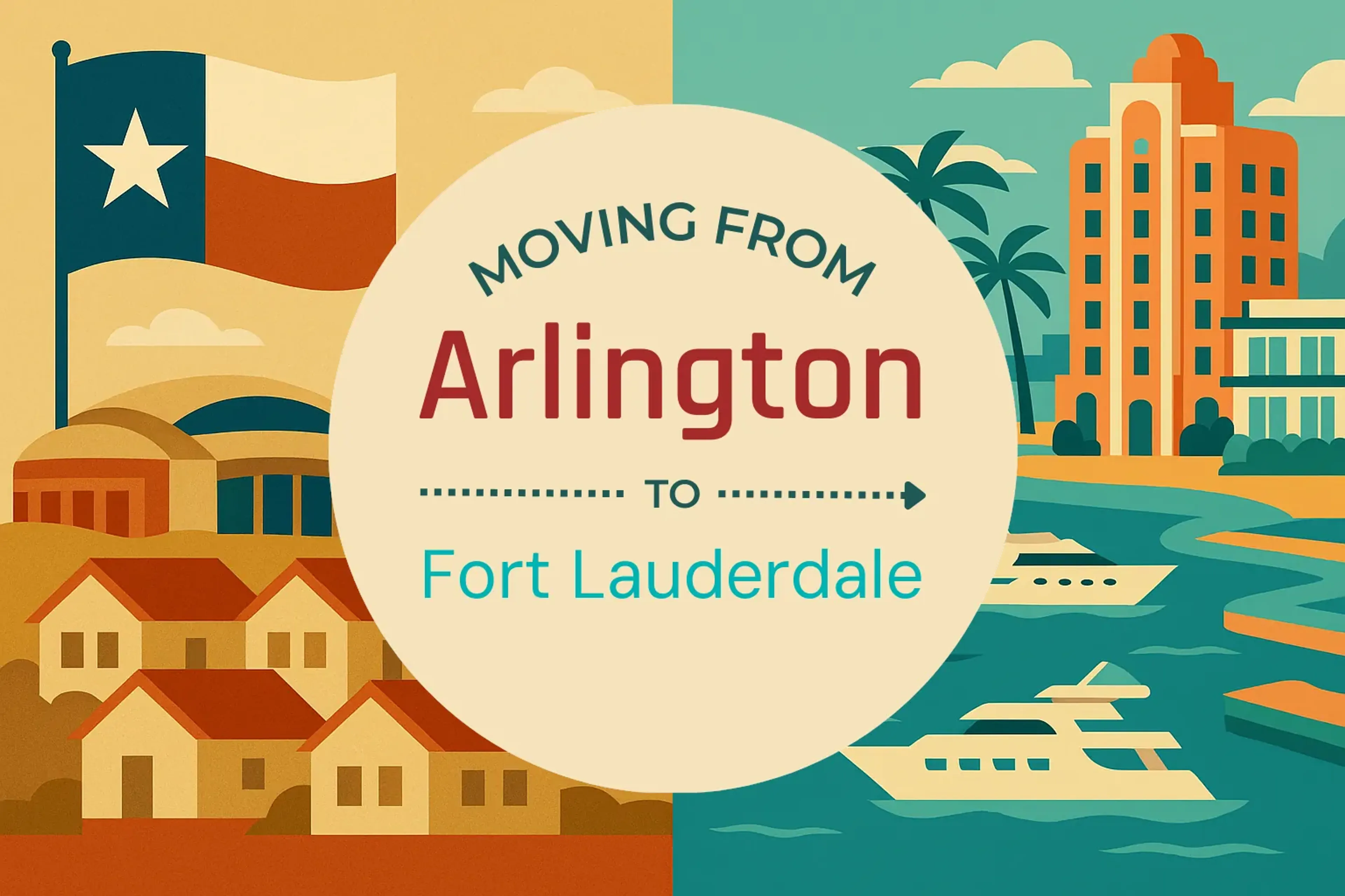 Side-by-side comparison of Arlington to Fort Lauderdale moving companies