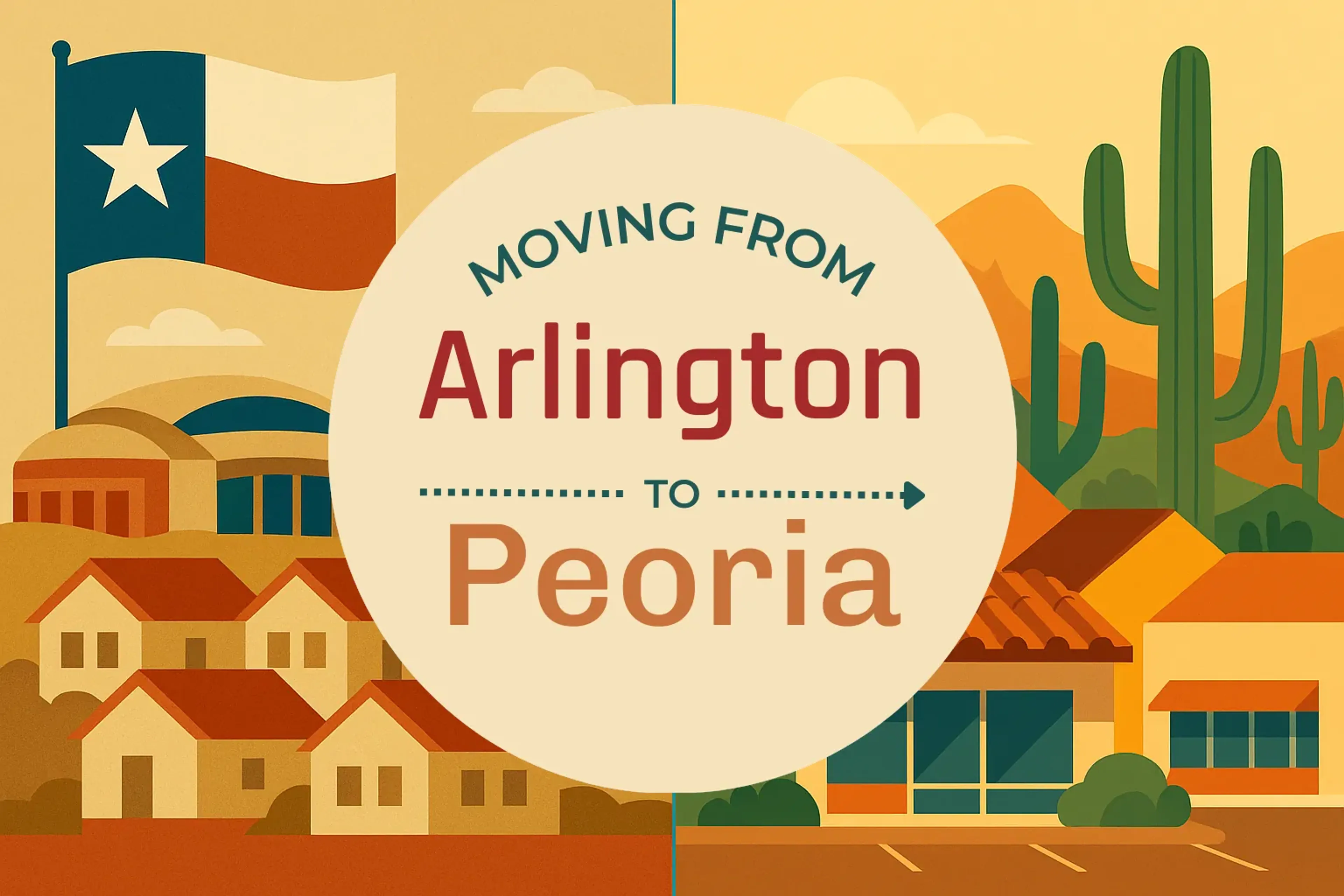 Side-by-side comparison of Arlington to Peoria moving companies