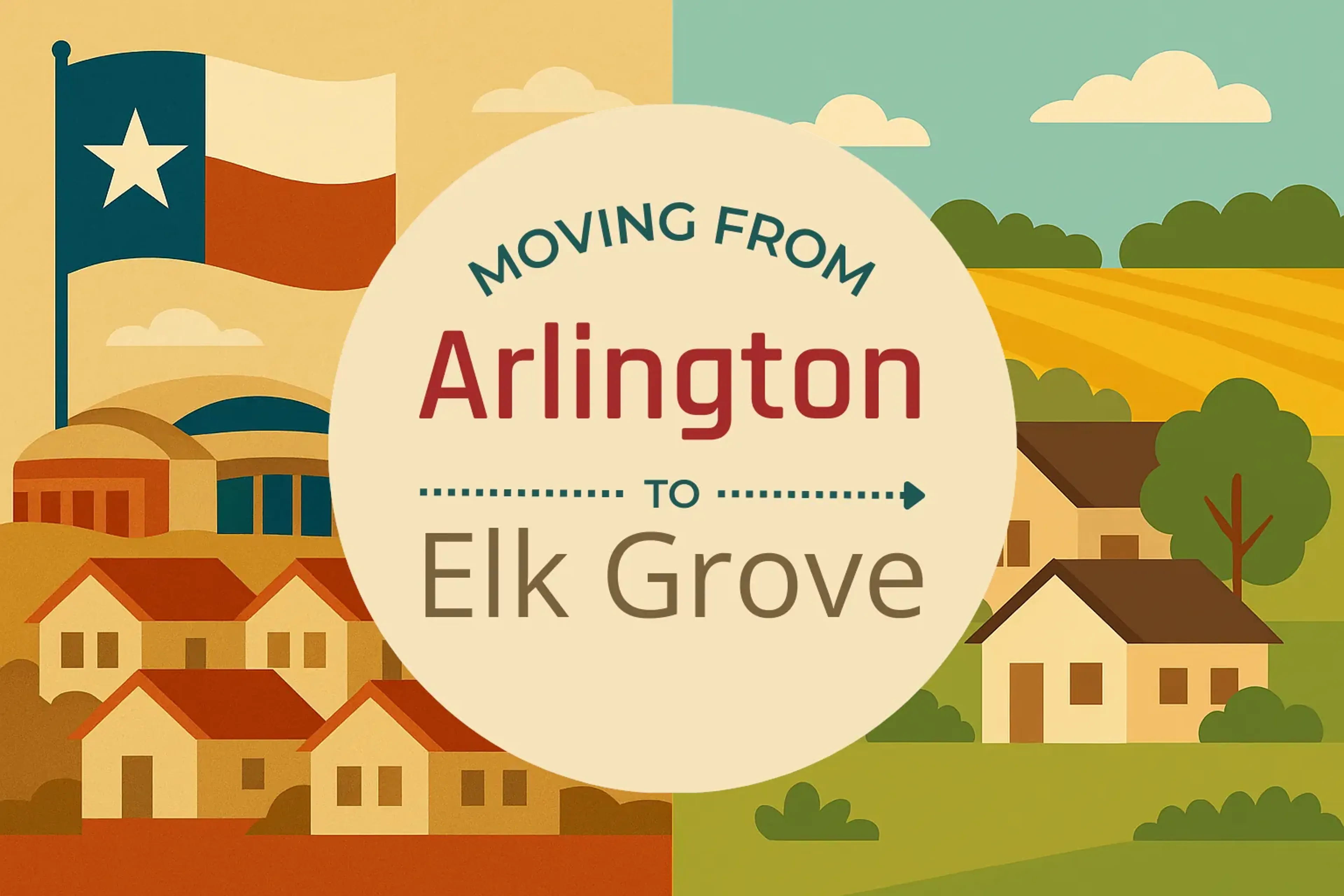 Side-by-side comparison of Arlington to Elk Grove moving companies