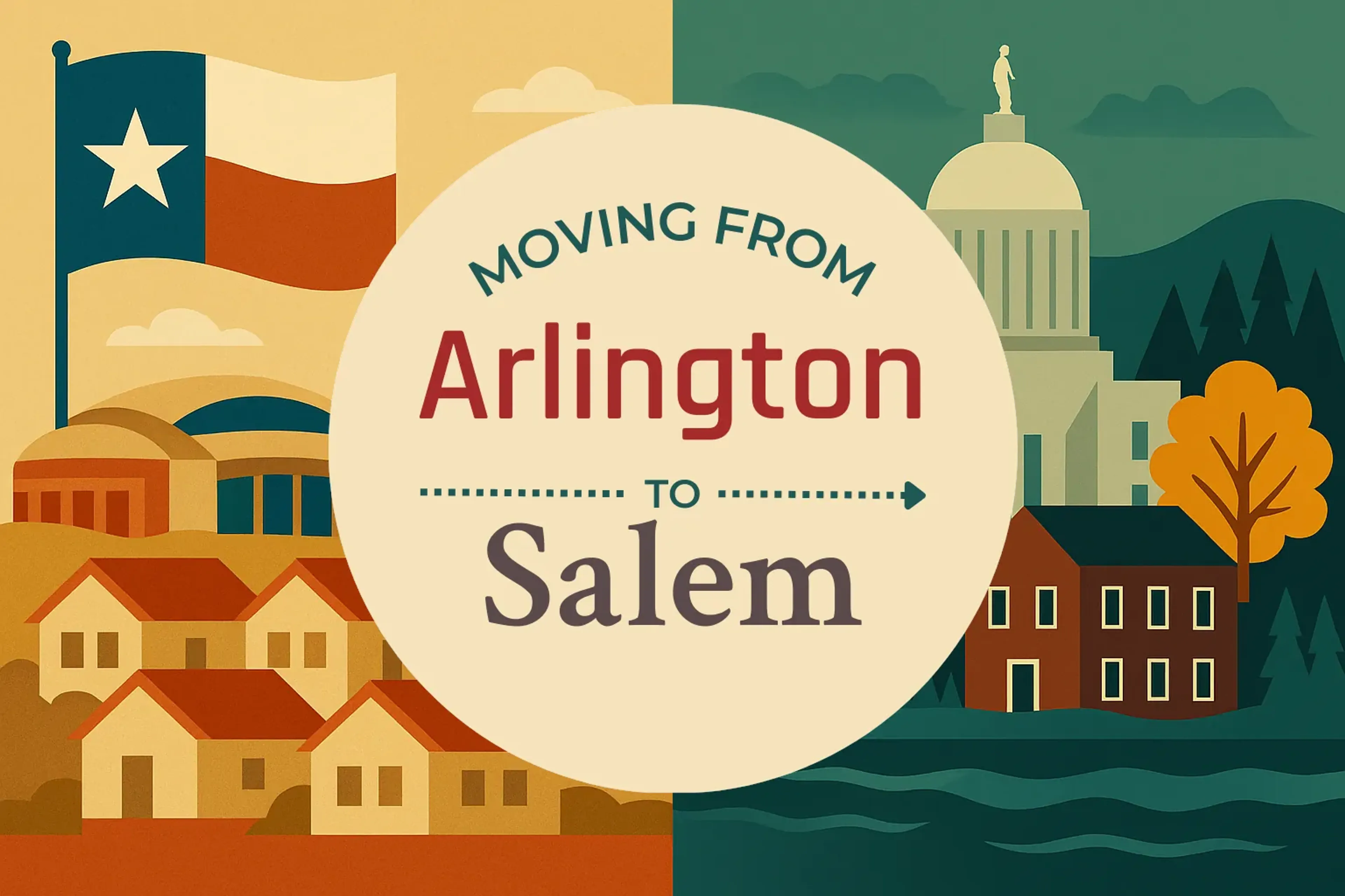 Side-by-side comparison of Arlington to Salem moving companies