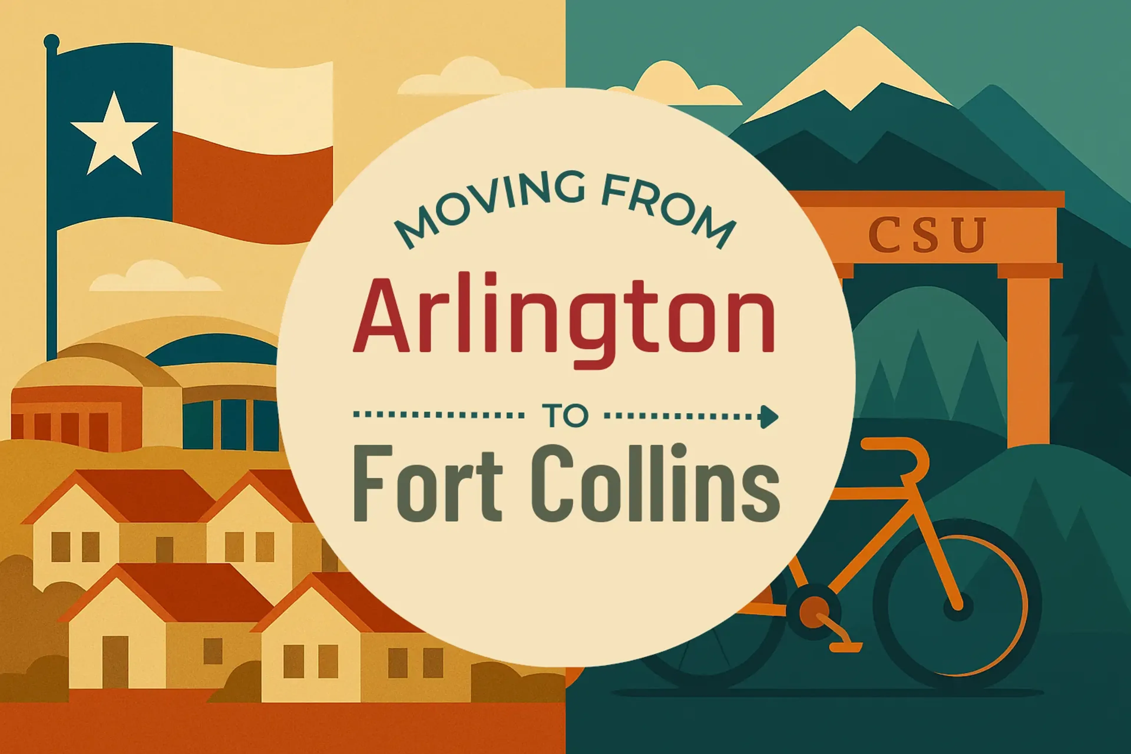 Side-by-side comparison of Arlington to Fort Collins moving companies