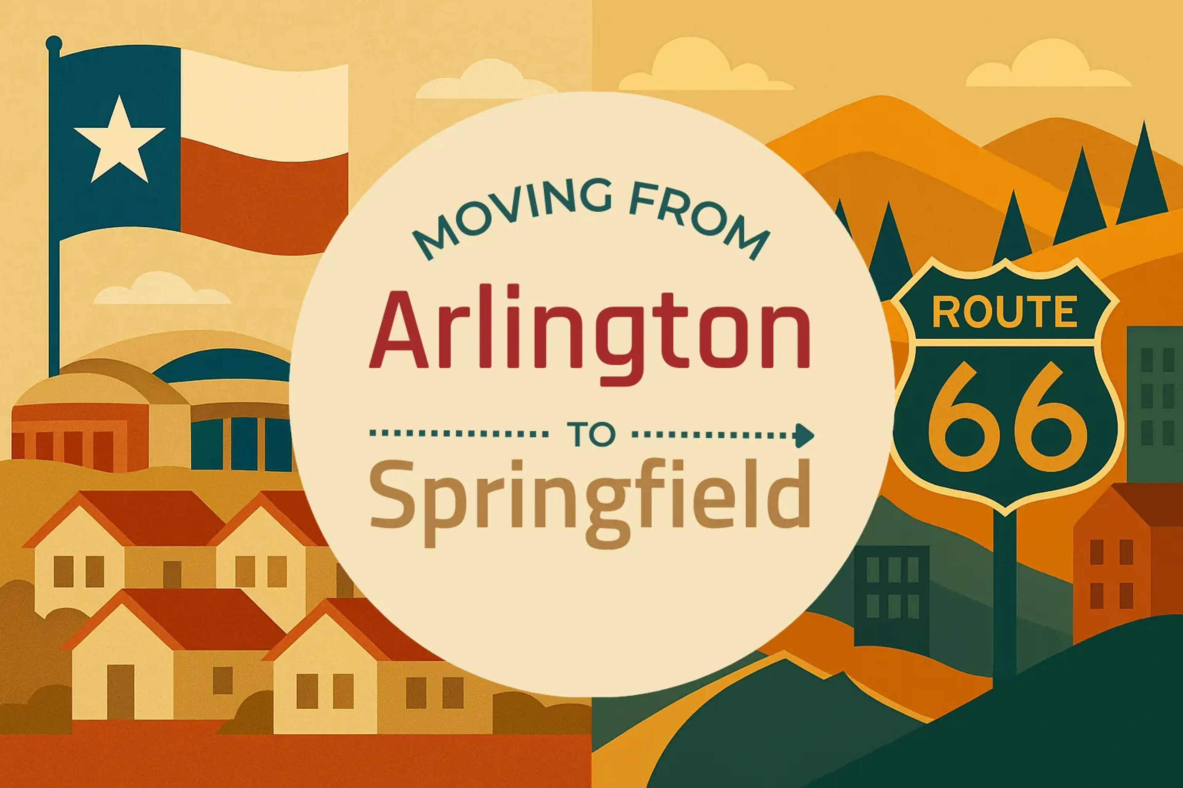 Side-by-side comparison of Arlington to Springfield moving companies