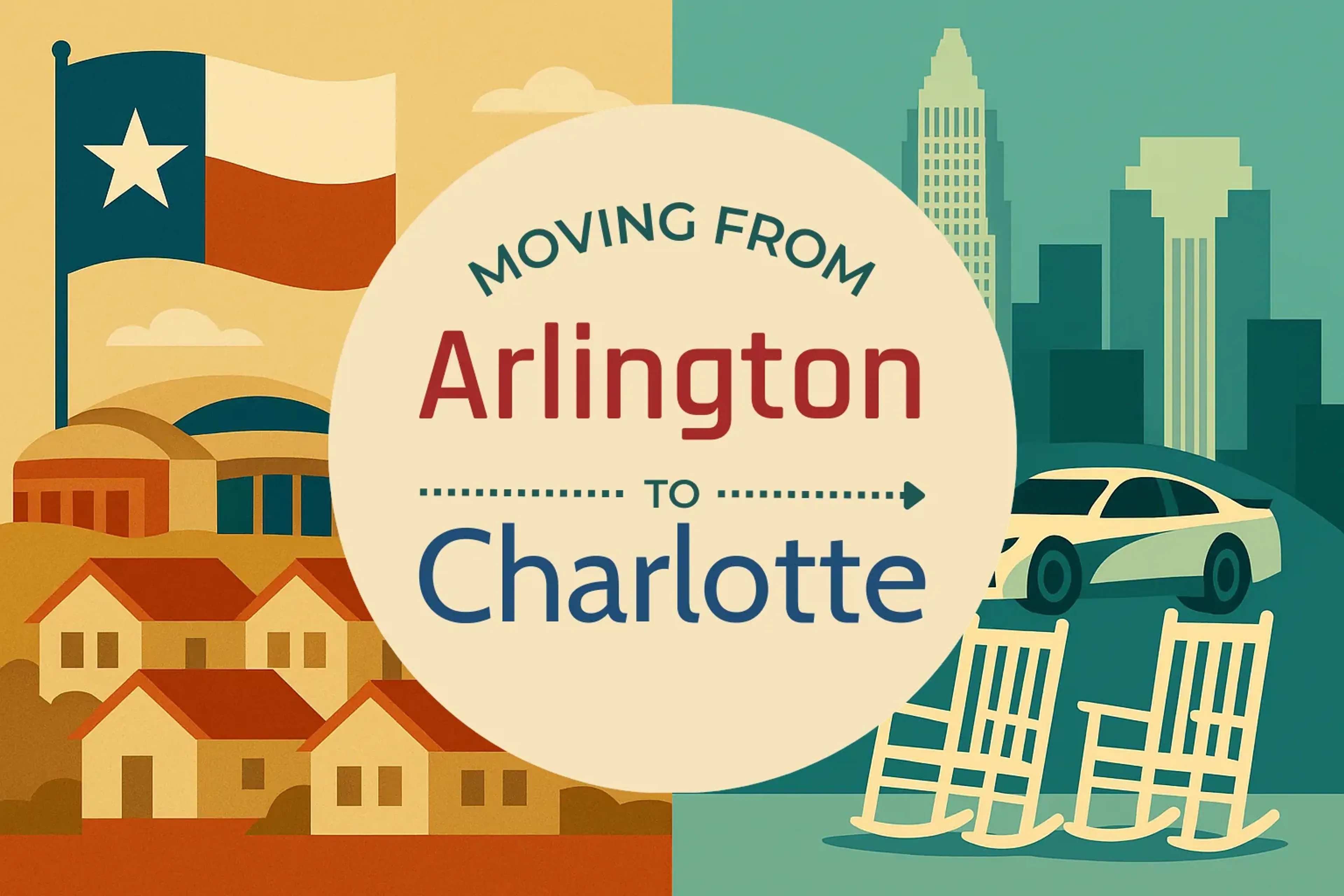 Side-by-side comparison of Arlington to Charlotte moving companies
