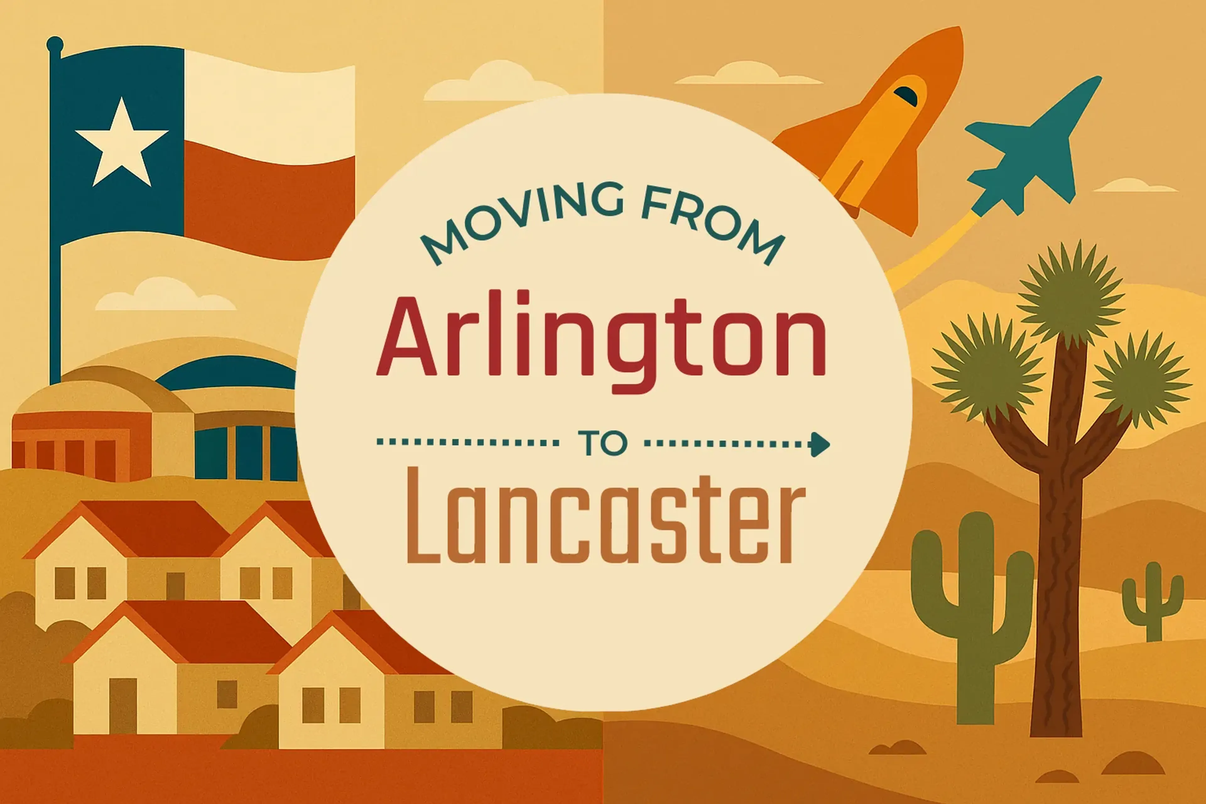 Side-by-side comparison of Arlington to Lancaster moving companies