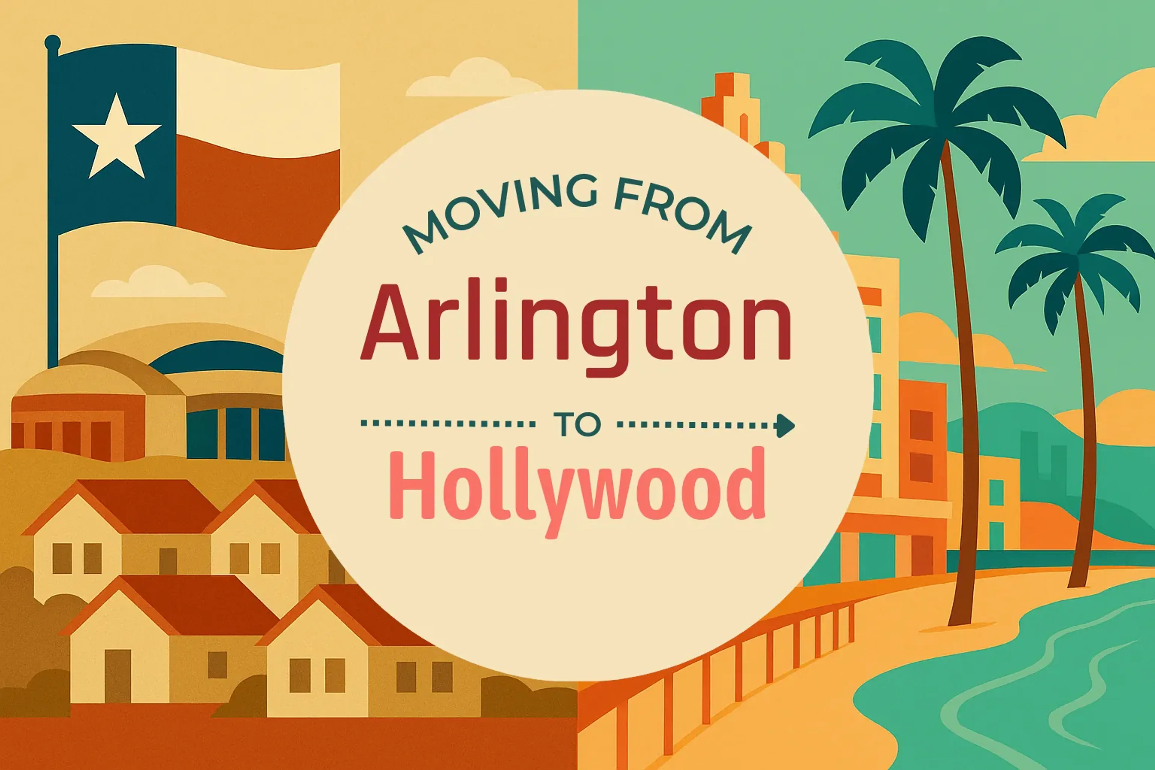 Side-by-side comparison of Arlington to Hollywood moving companies