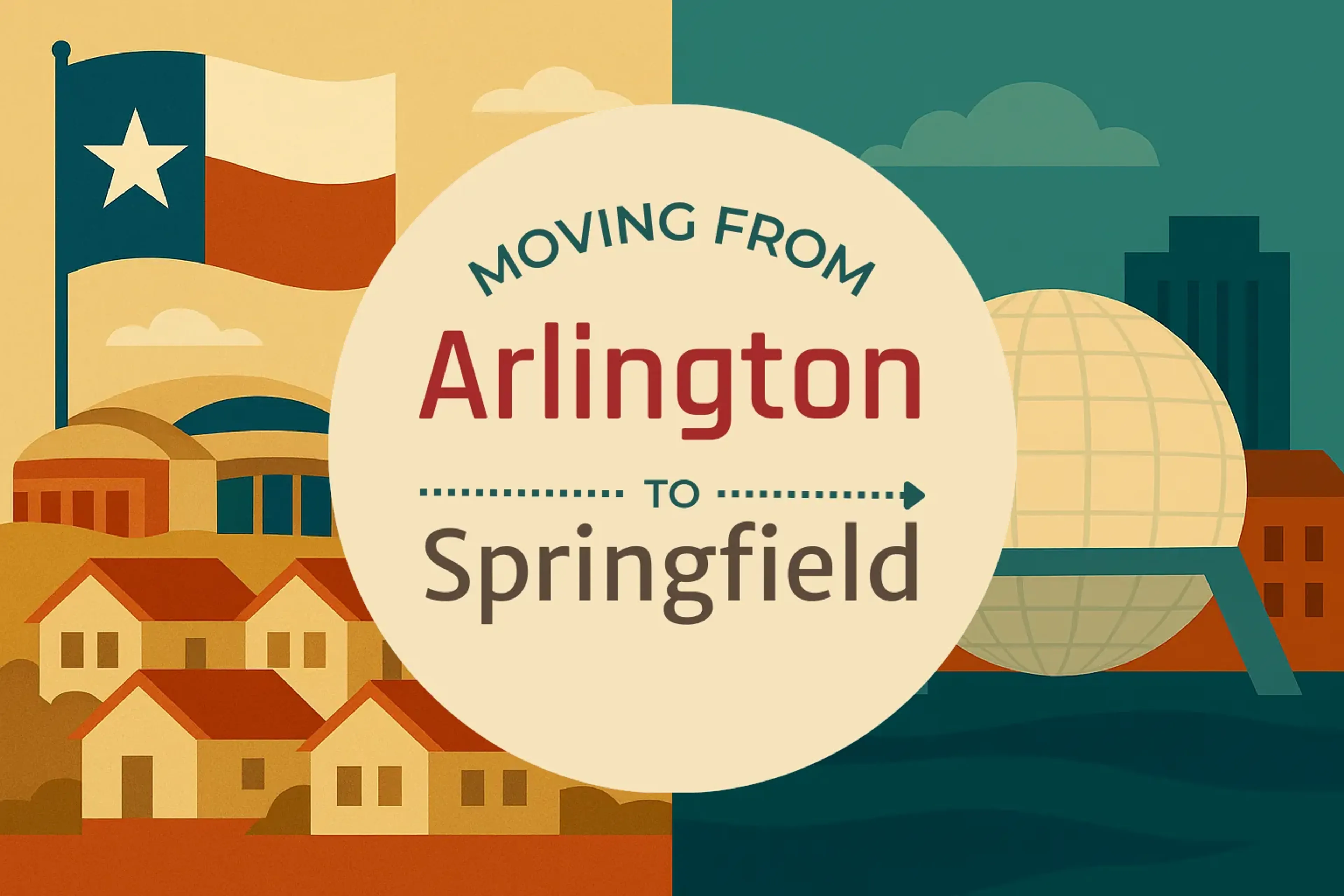 Side-by-side comparison of Arlington to Springfield moving companies