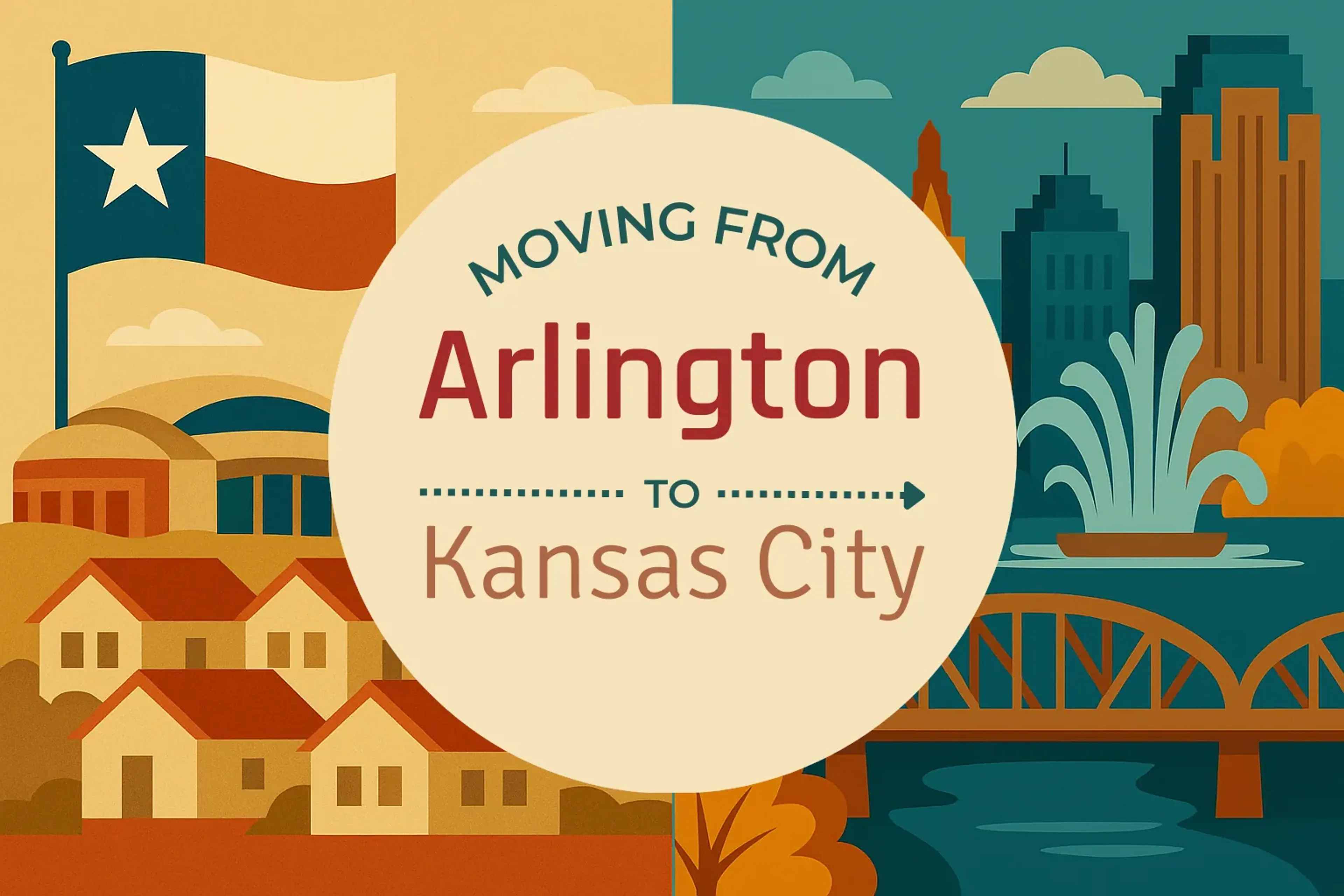 Side-by-side comparison of Arlington to Kansas City moving companies