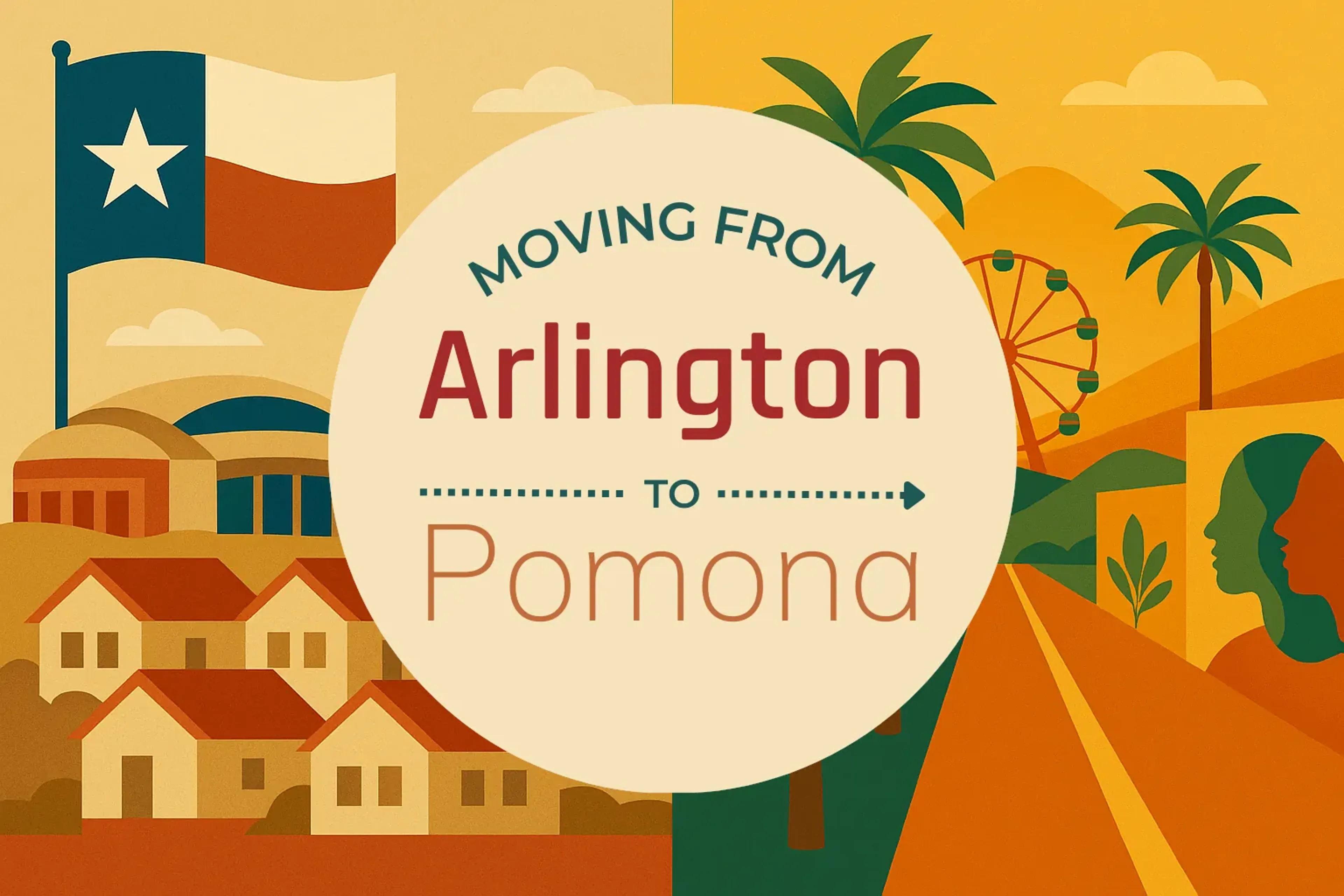 Side-by-side comparison of Arlington to Pomona moving companies