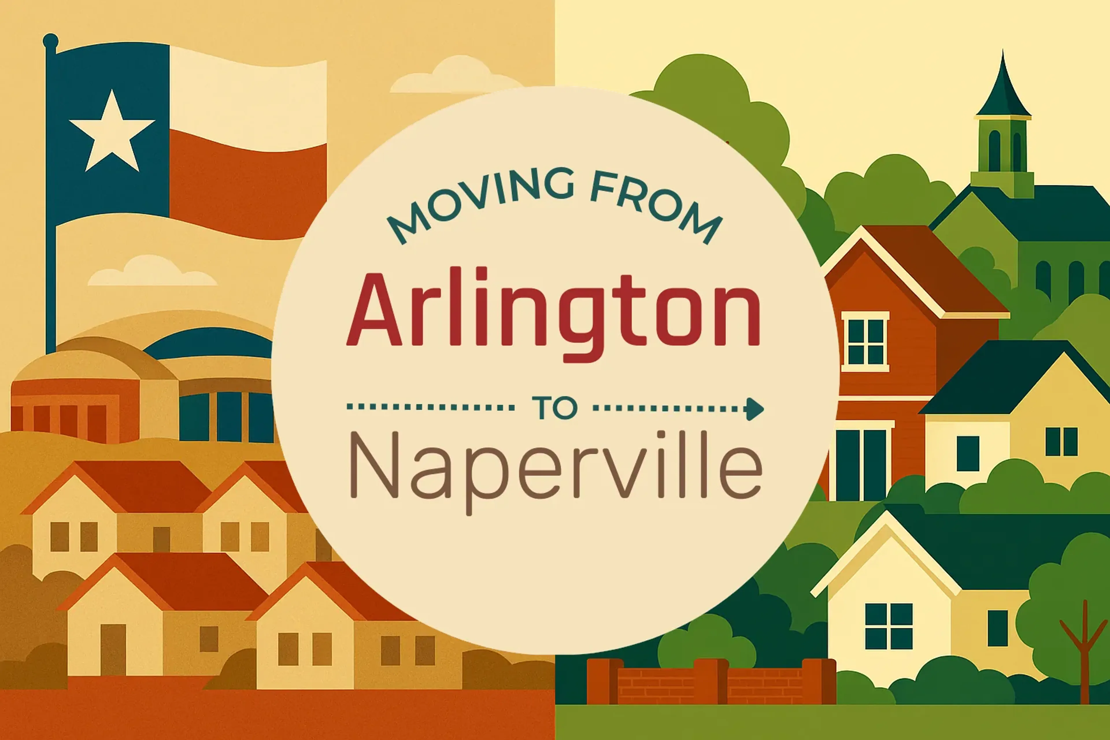 Side-by-side comparison of Arlington to Naperville moving companies