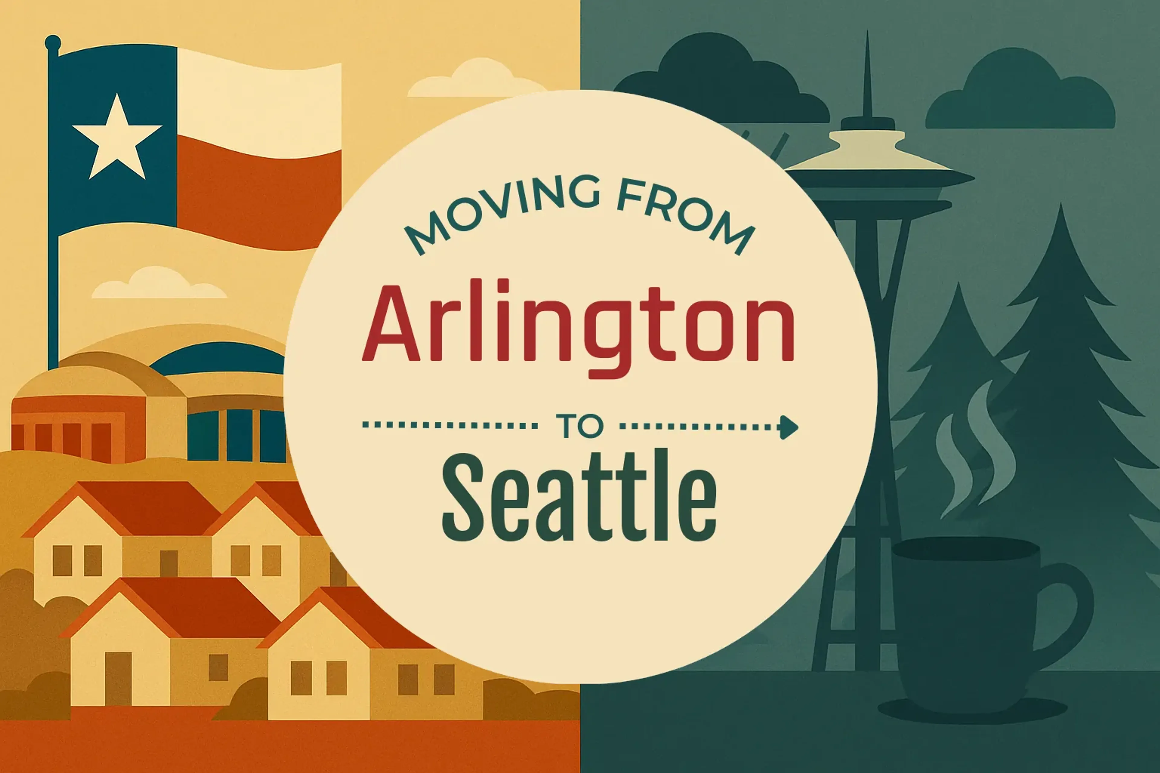 Side-by-side comparison of Arlington to Seattle moving companies