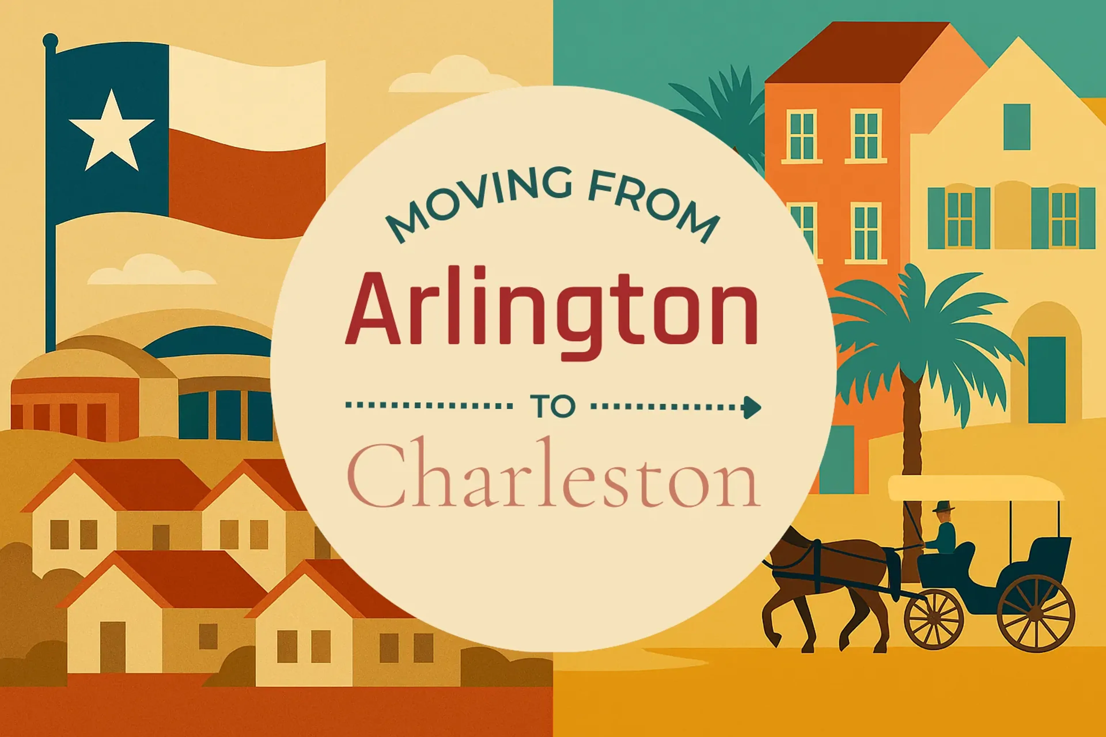 Side-by-side comparison of Arlington to Charleston moving companies