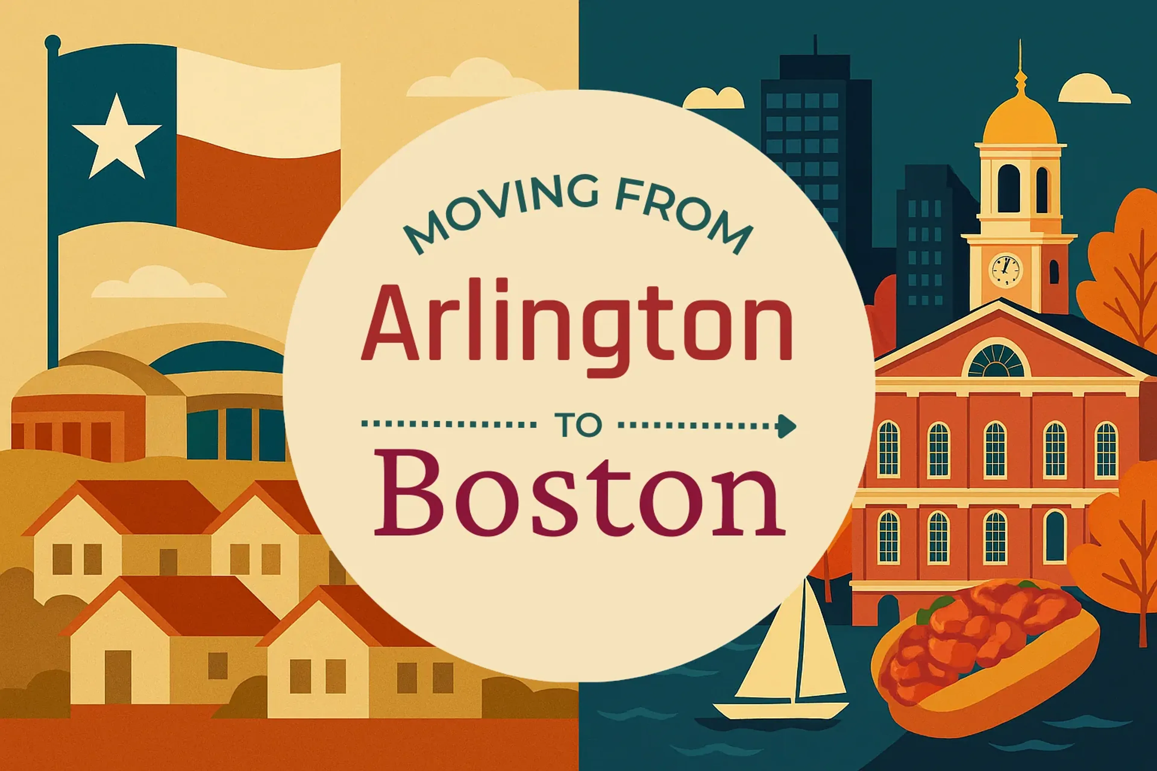 Side-by-side comparison of Arlington to Boston moving companies