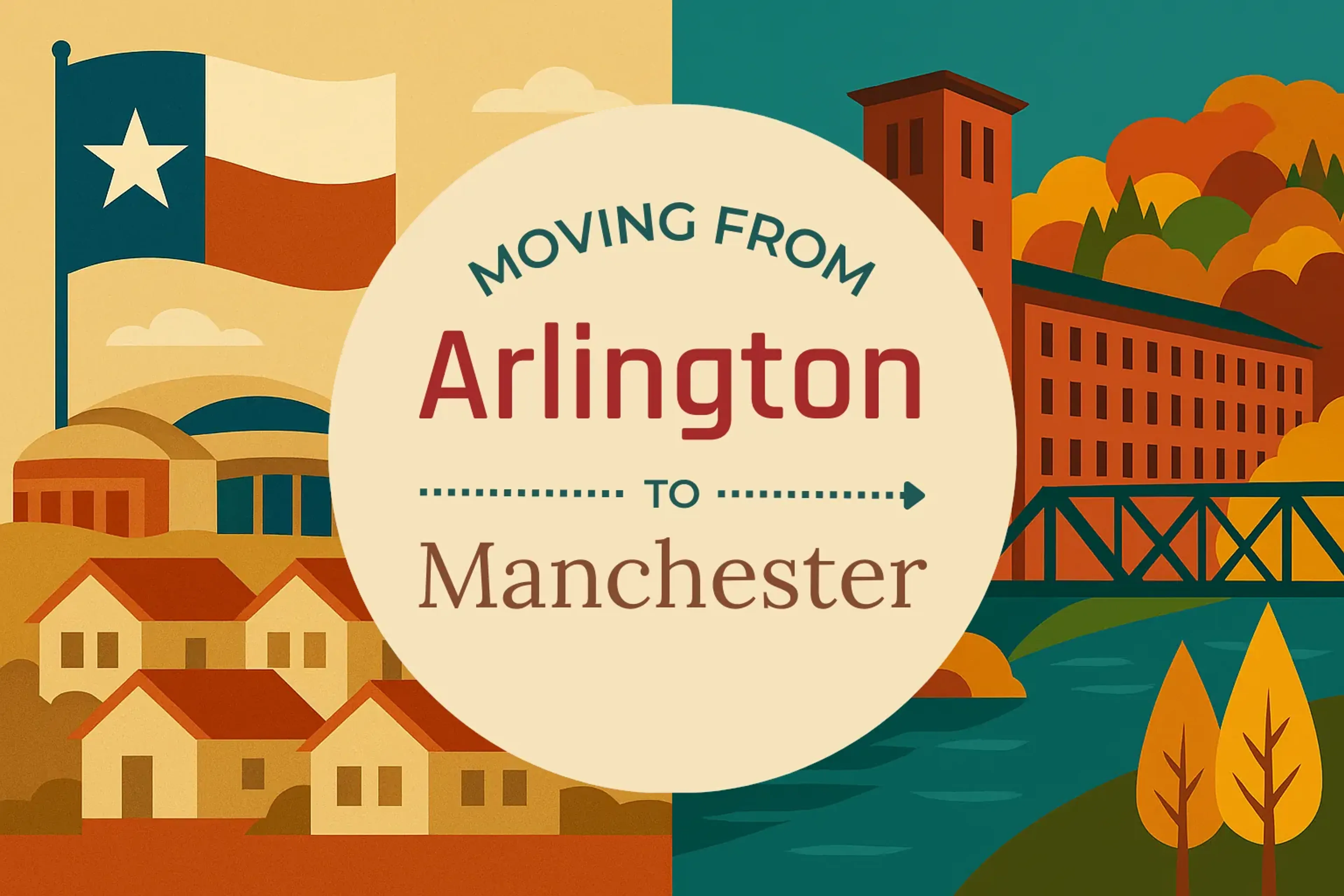 Side-by-side comparison of Arlington to Manchester moving companies