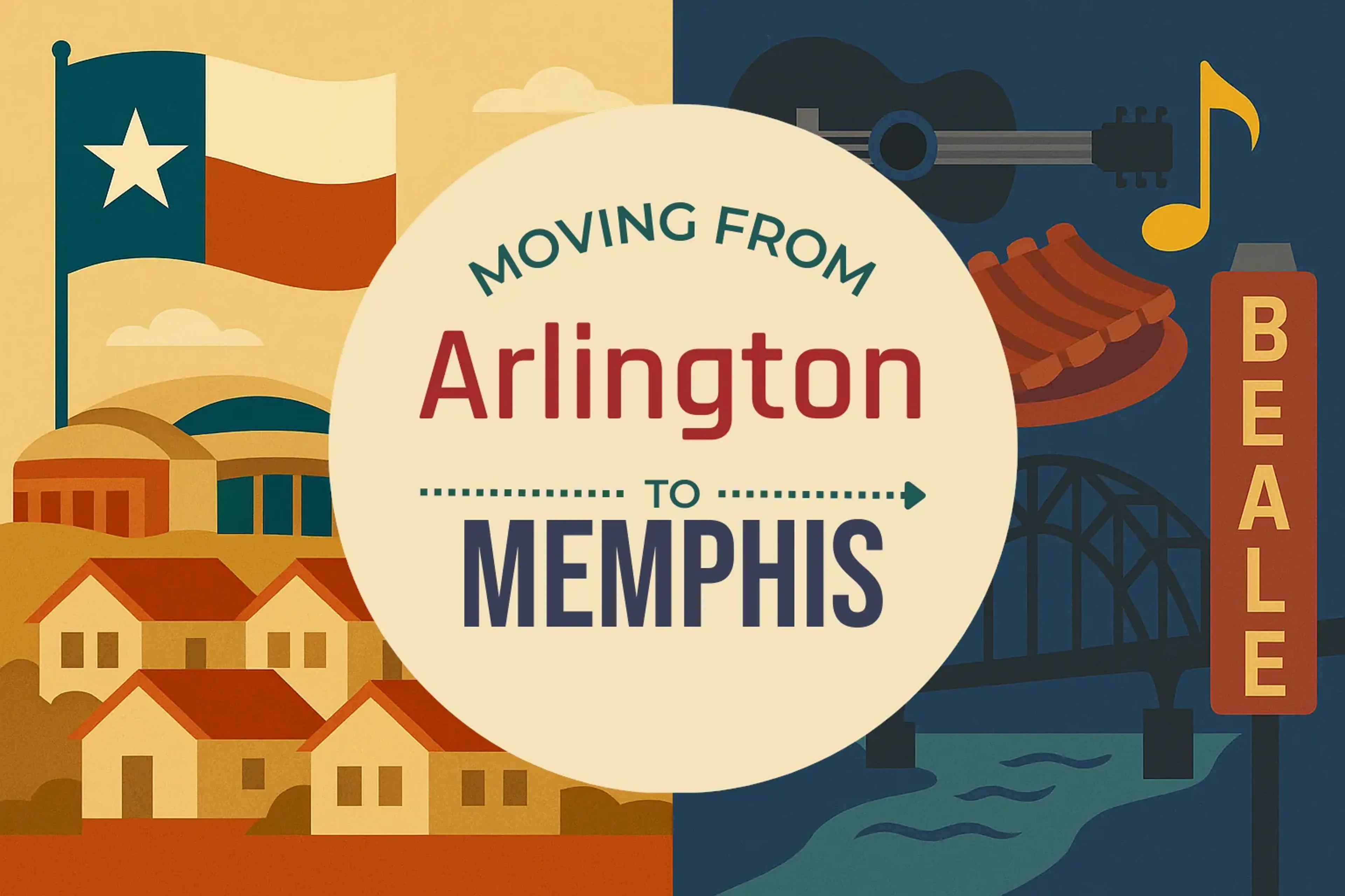 Side-by-side comparison of Arlington to Memphis moving companies