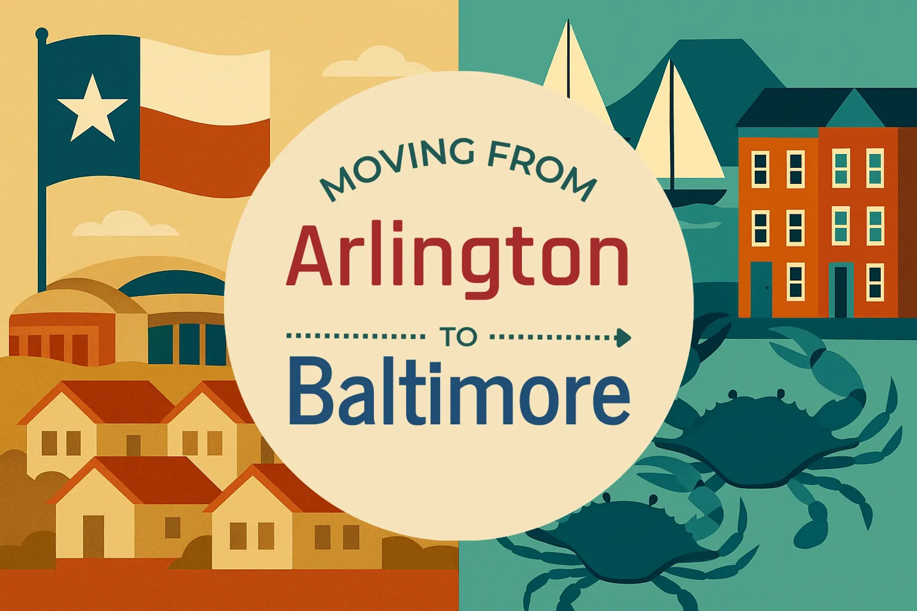 Side-by-side comparison of Arlington to Baltimore moving companies