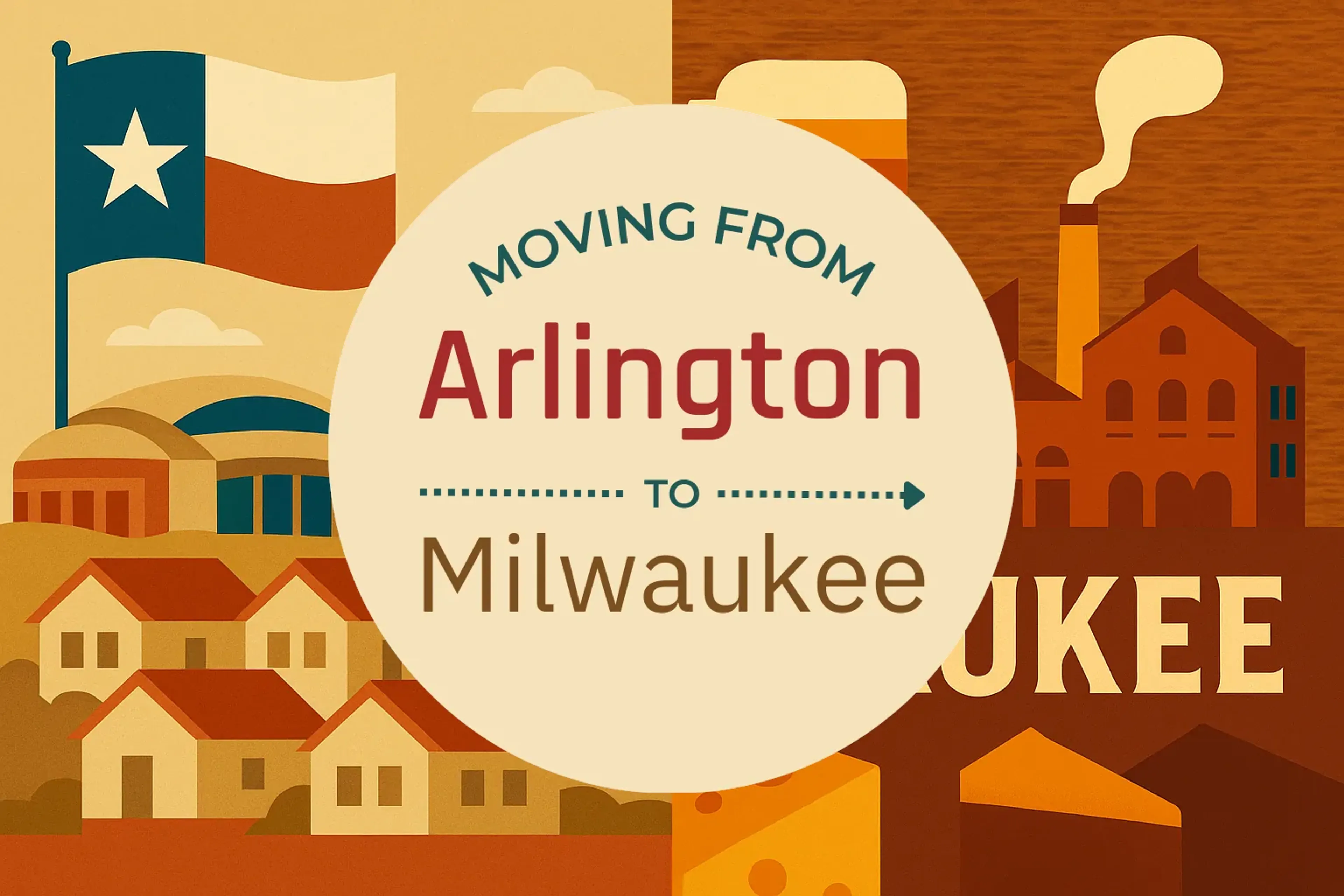 Side-by-side comparison of Arlington to Milwaukee moving companies