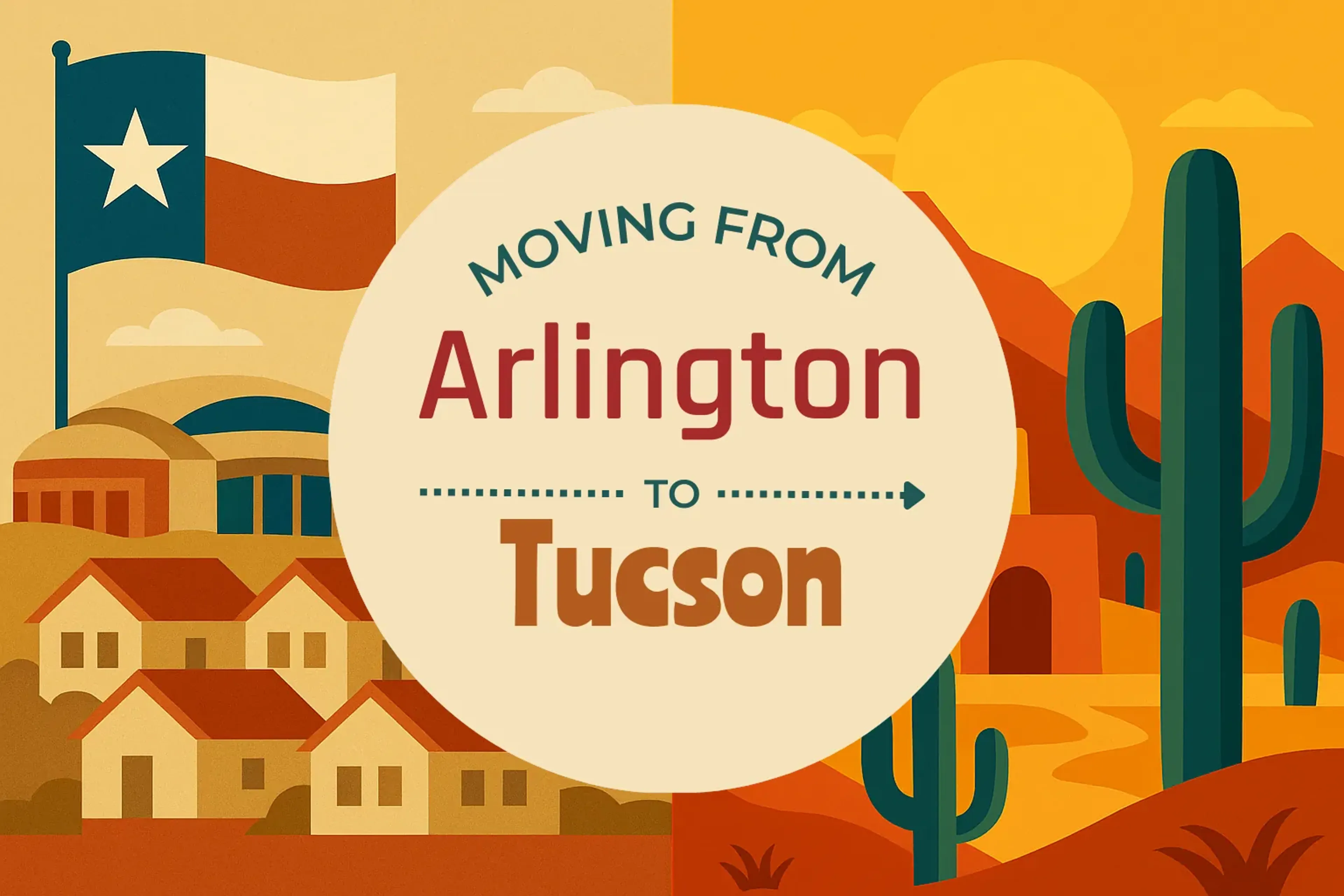 Side-by-side comparison of Arlington to Tucson moving companies