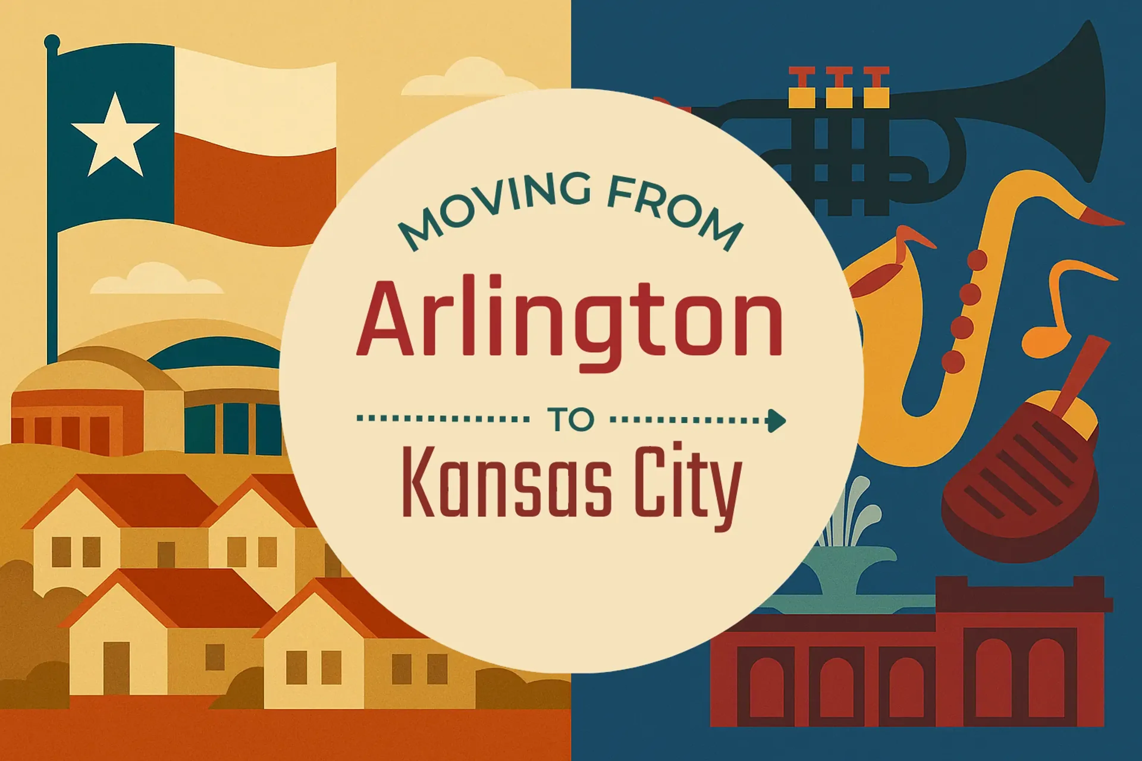 Side-by-side comparison of Arlington to Kansas City moving companies