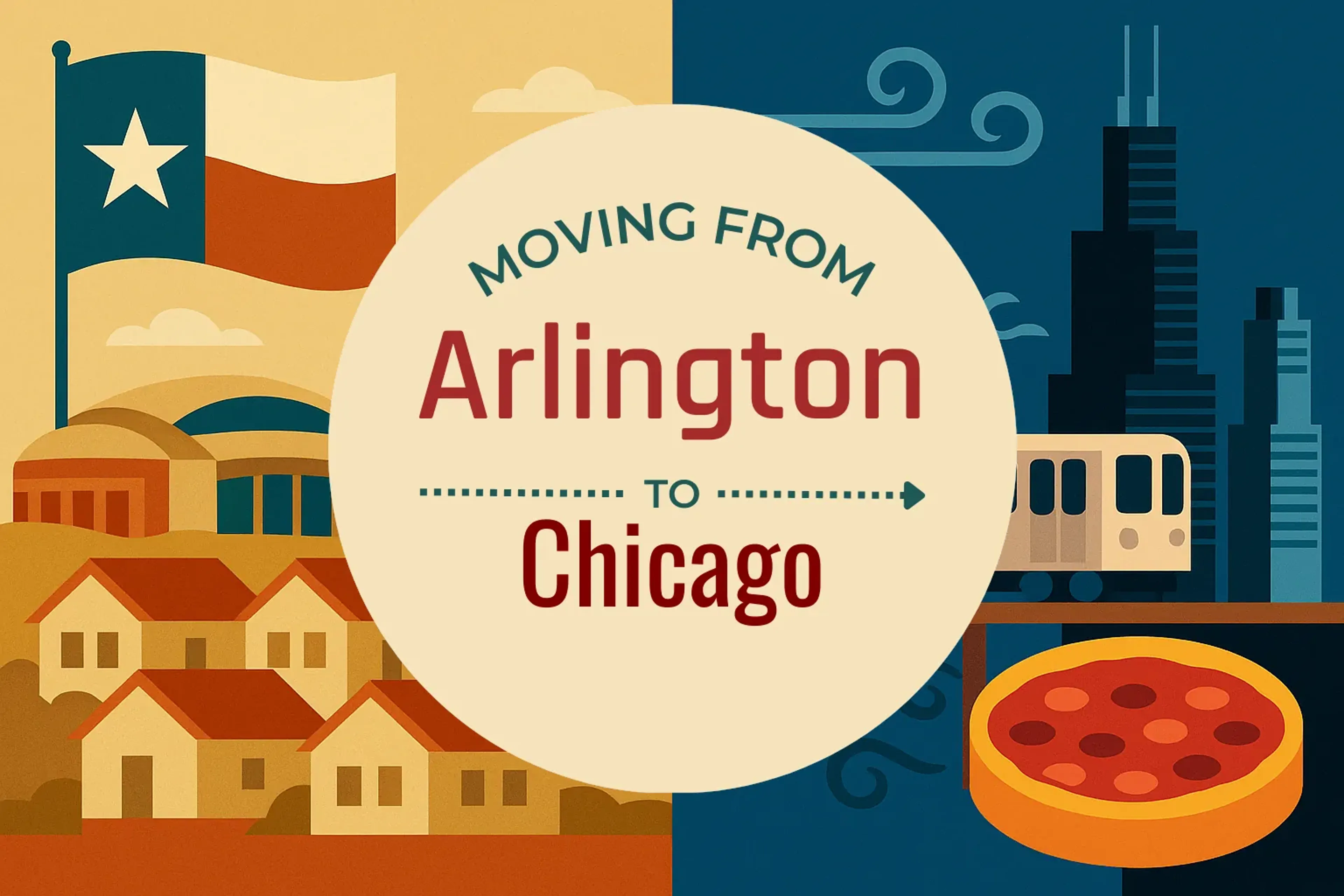 Side-by-side comparison of Arlington to Chicago moving companies