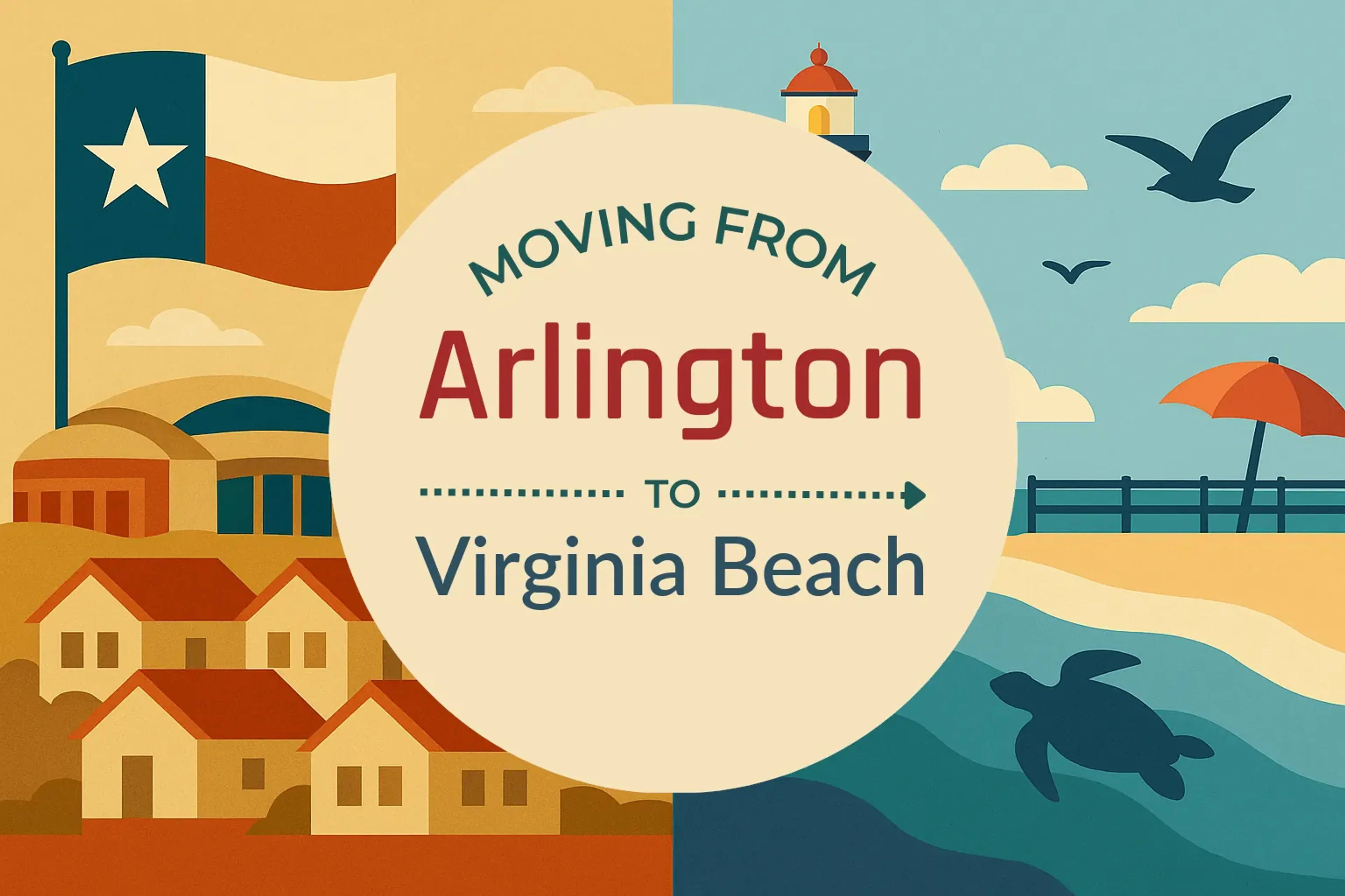 Side-by-side comparison of Arlington to Virginia Beach moving companies
