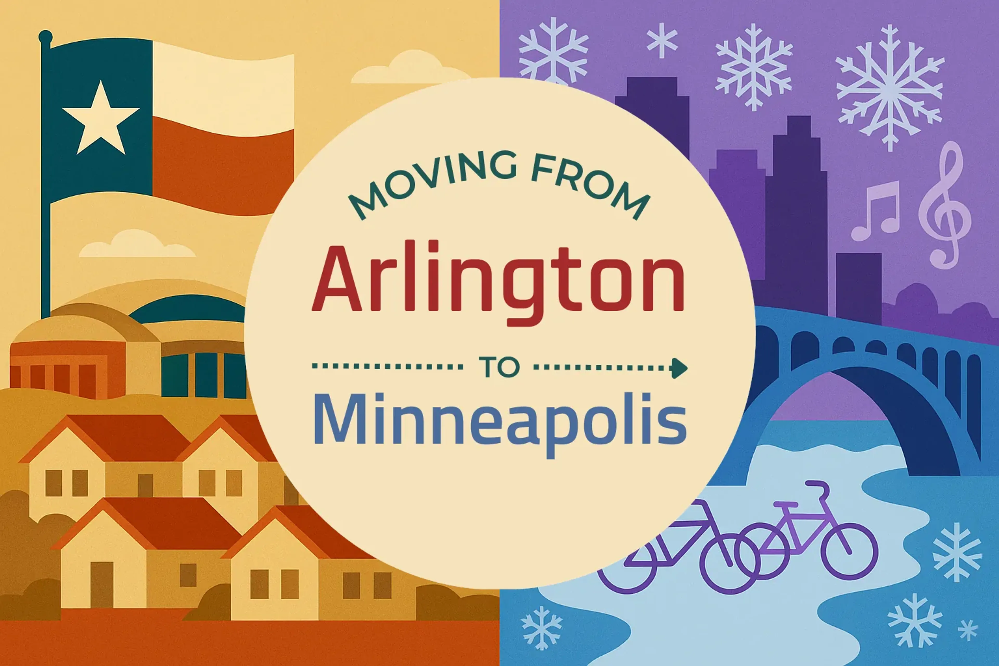 Side-by-side comparison of Arlington to Minneapolis moving companies