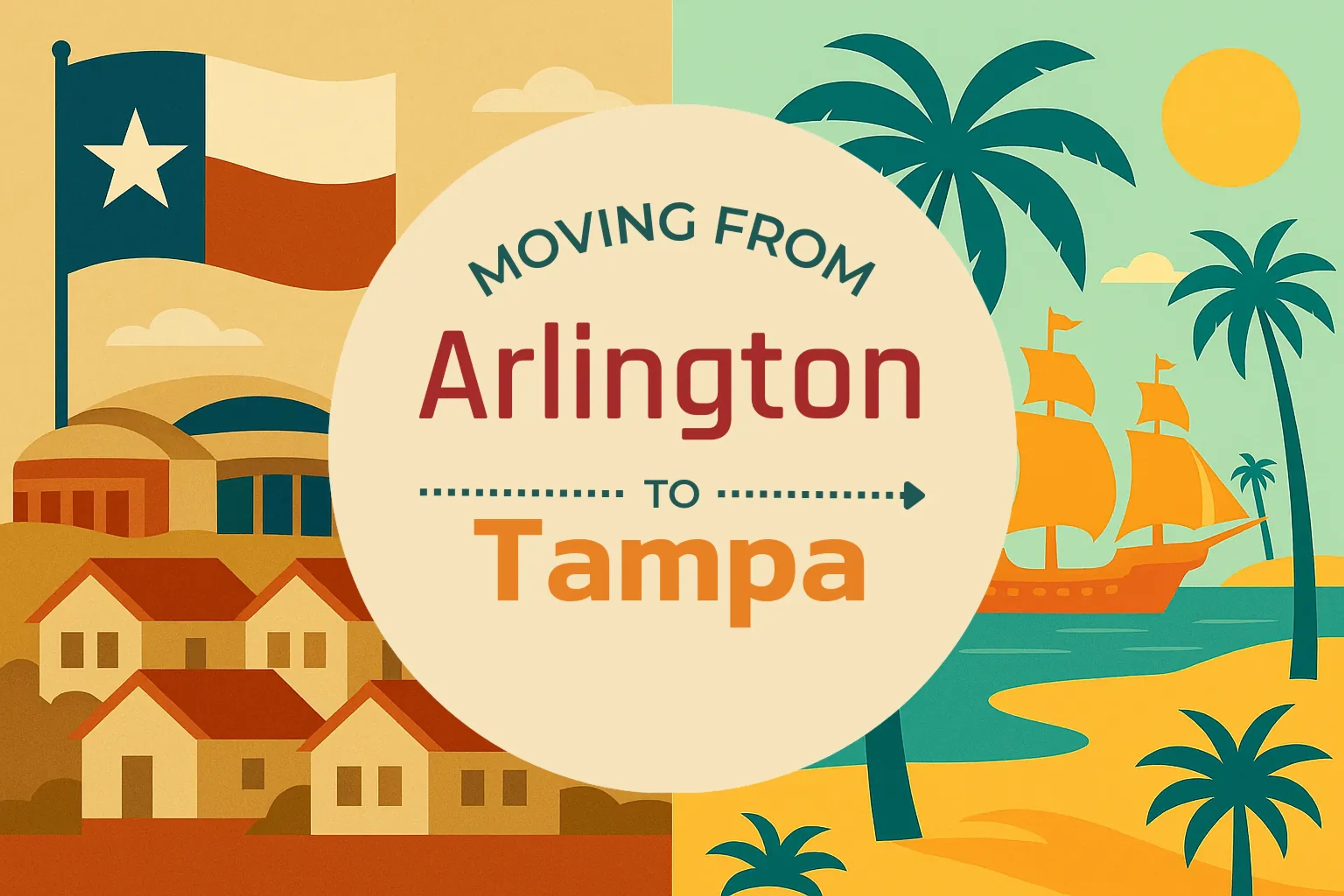 Side-by-side comparison of Arlington to Tampa moving companies