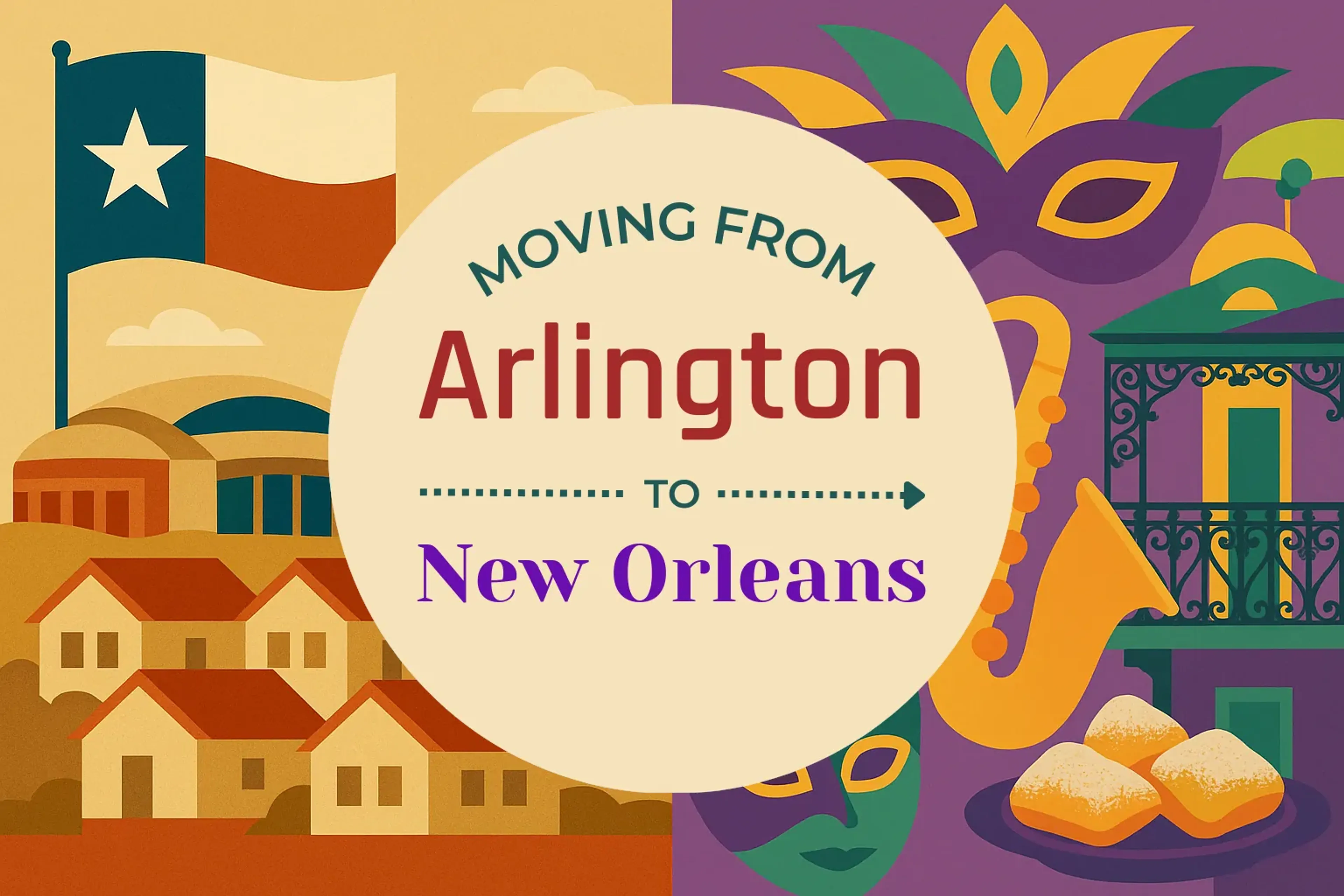 Side-by-side comparison of Arlington to New Orleans moving companies