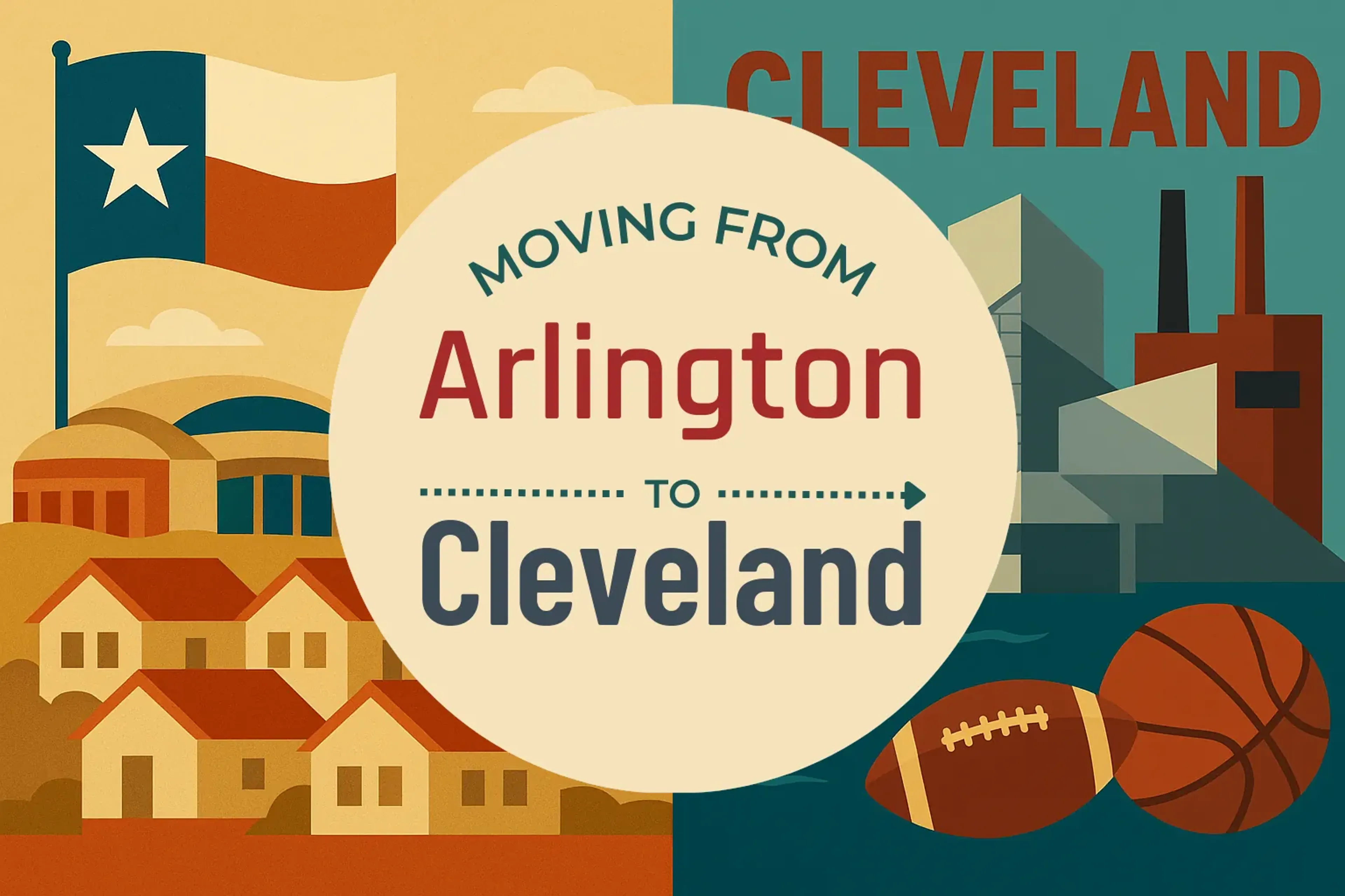 Side-by-side comparison of Arlington to Cleveland moving companies