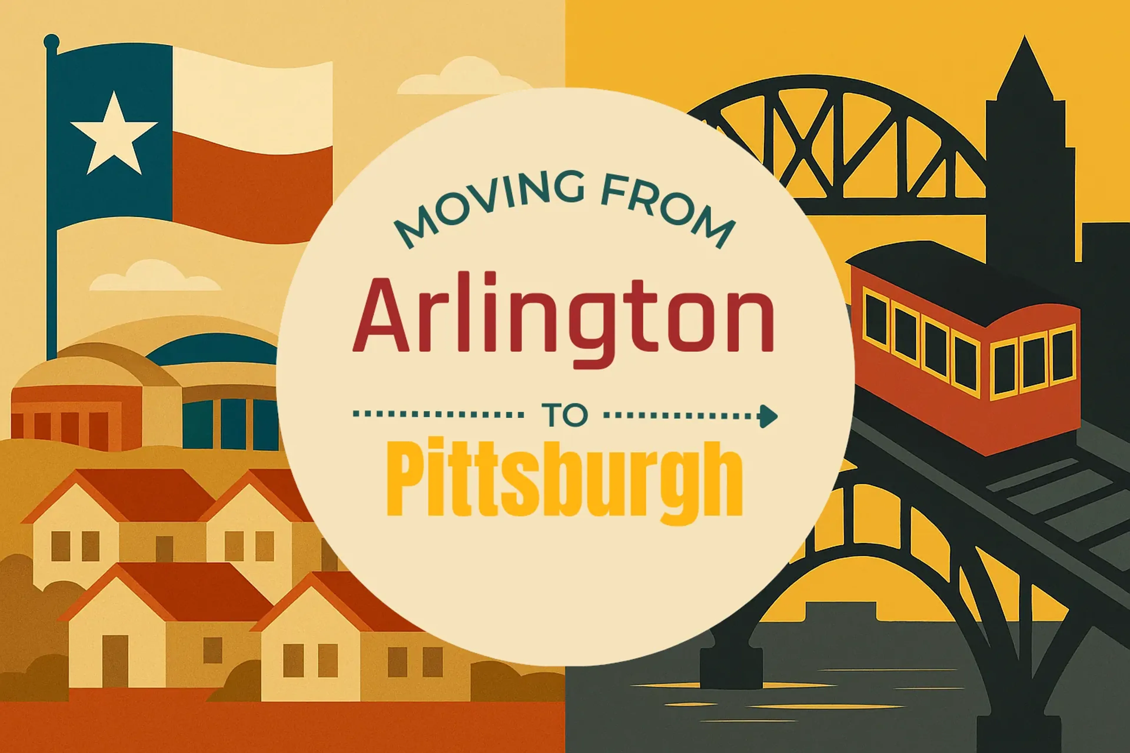 Side-by-side comparison of Arlington to Pittsburgh moving companies
