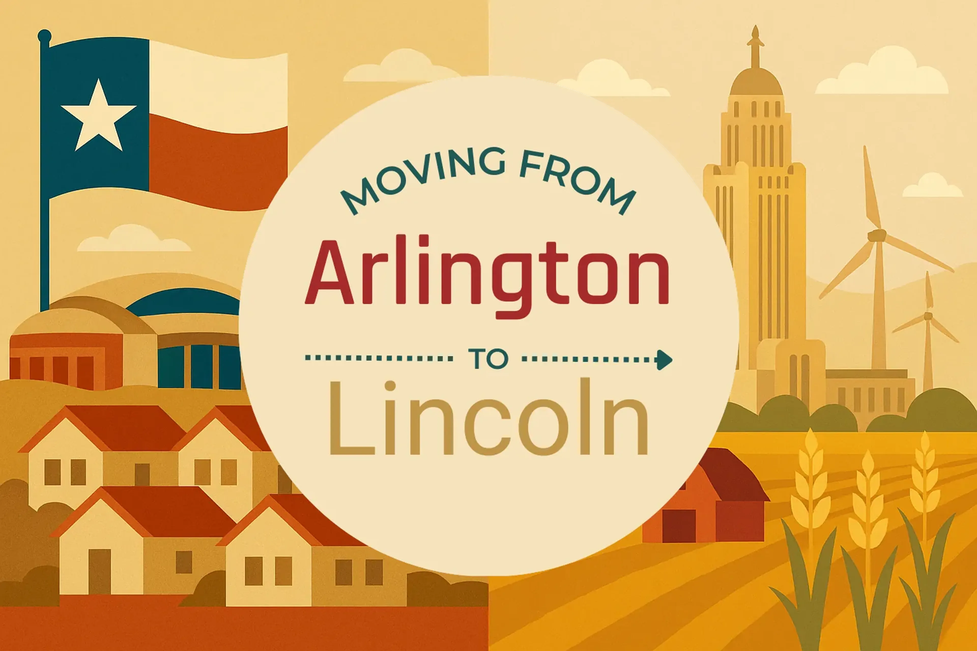 Side-by-side comparison of Arlington to Lincoln moving companies
