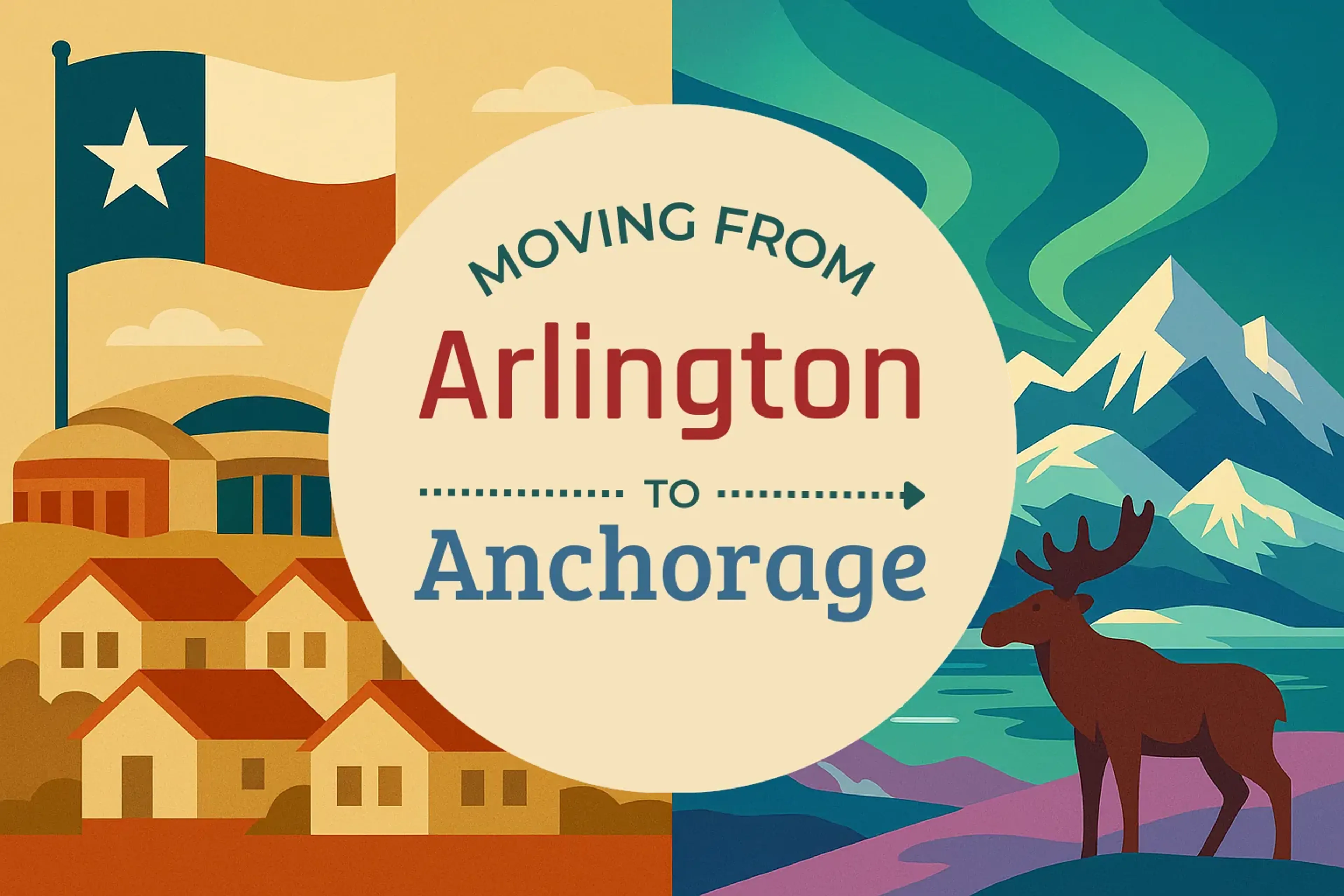 Side-by-side comparison of Arlington to Anchorage moving companies