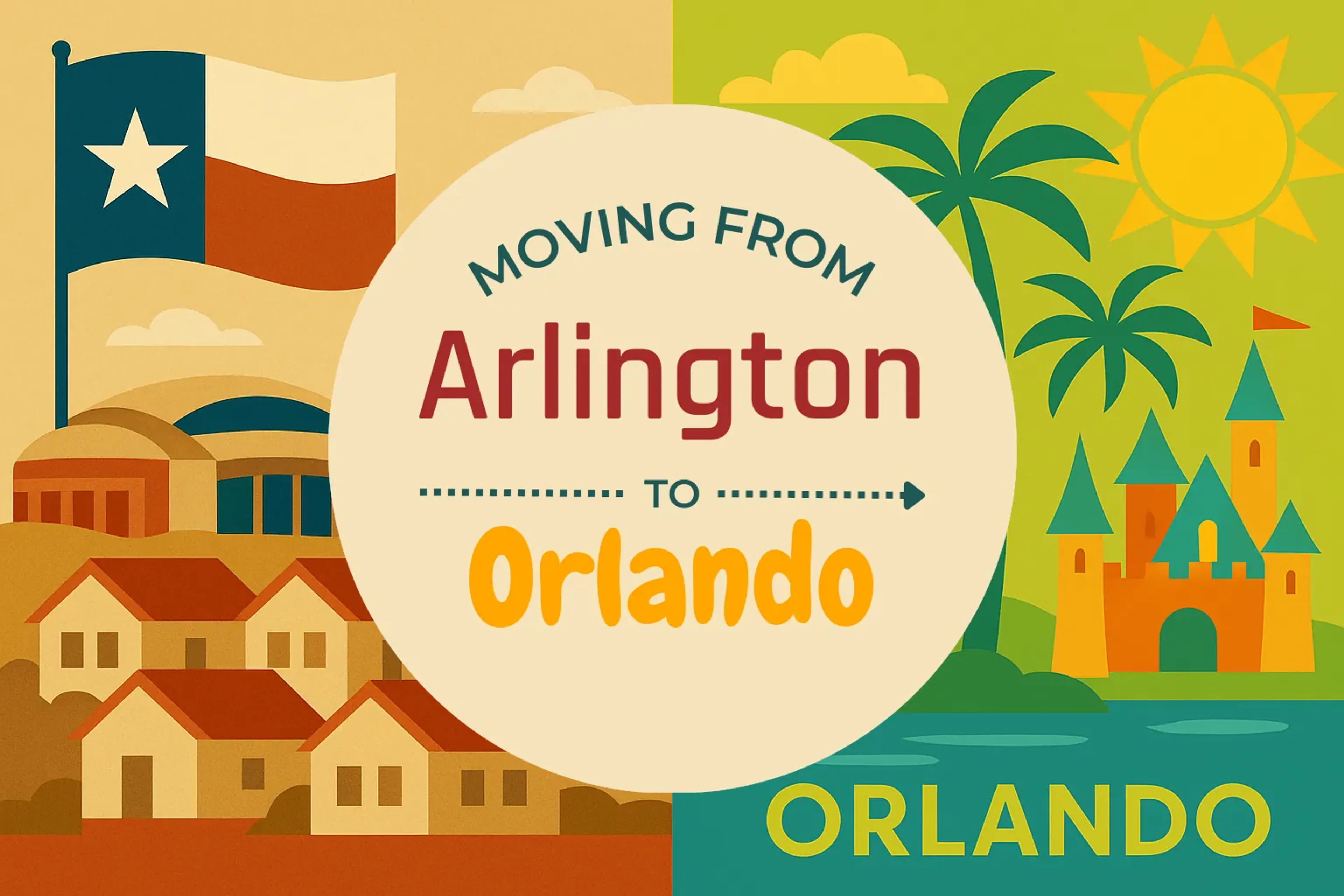 Side-by-side comparison of Arlington to Orlando moving companies