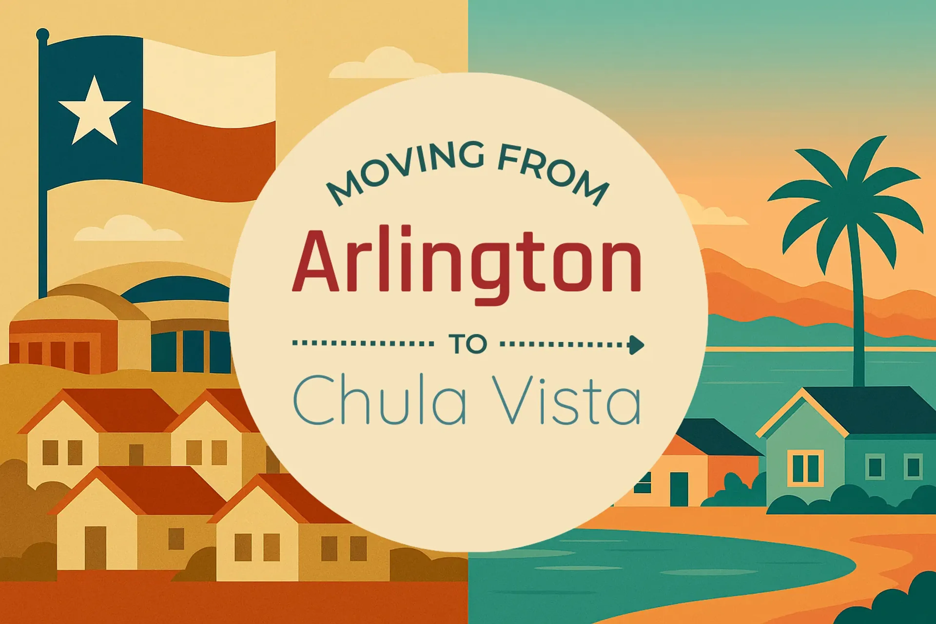 Side-by-side comparison of Arlington to Chula Vista moving companies