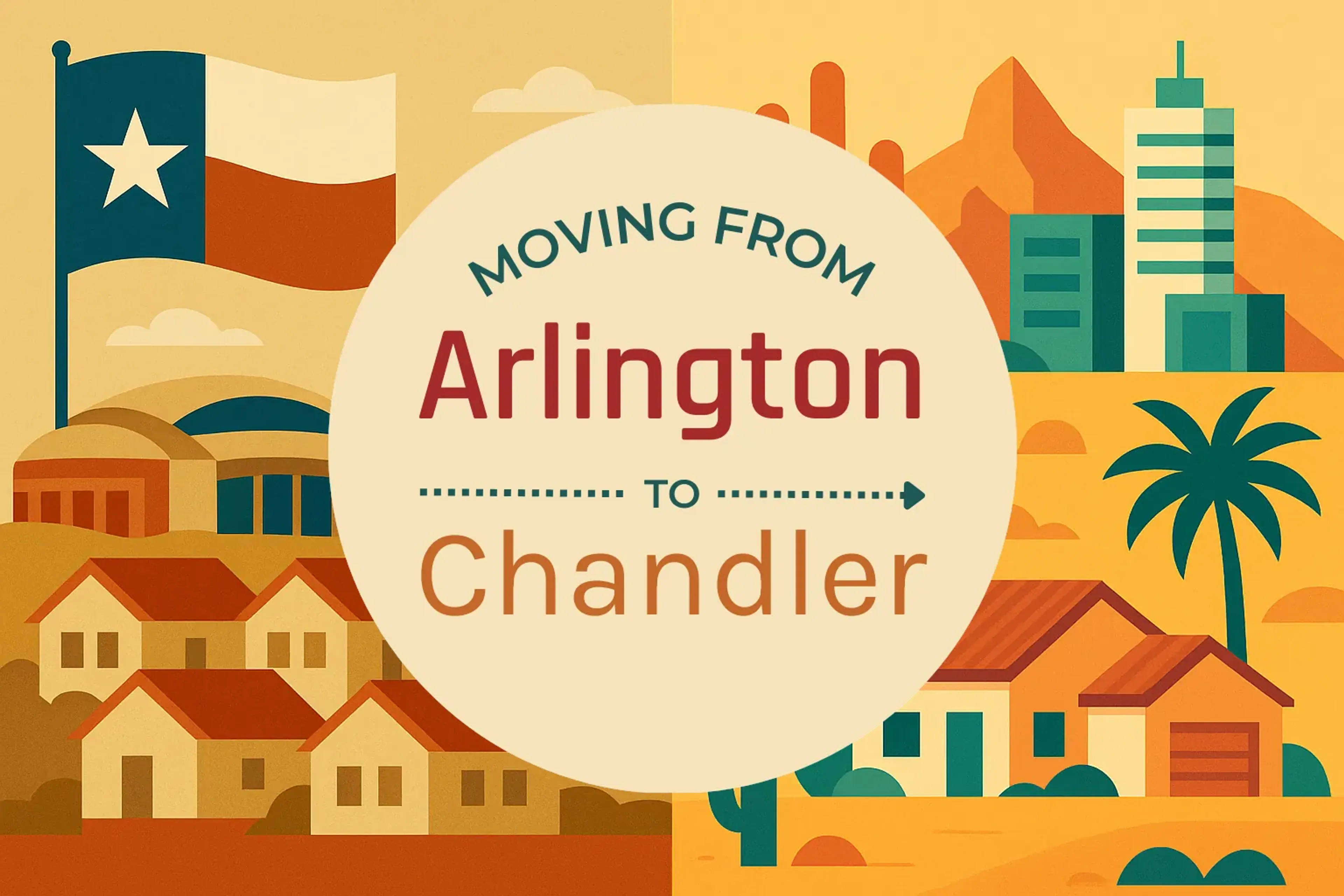 Side-by-side comparison of Arlington to Chandler moving companies