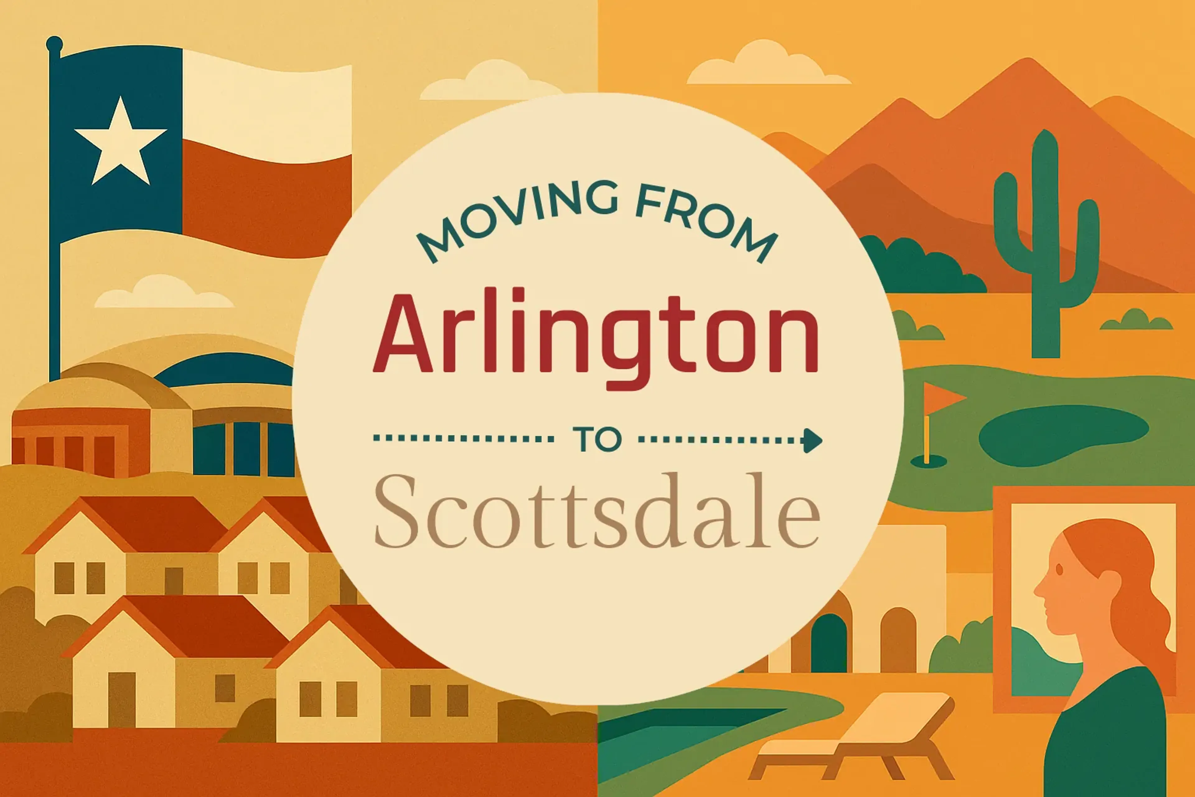 Side-by-side comparison of Arlington to Scottsdale moving companies