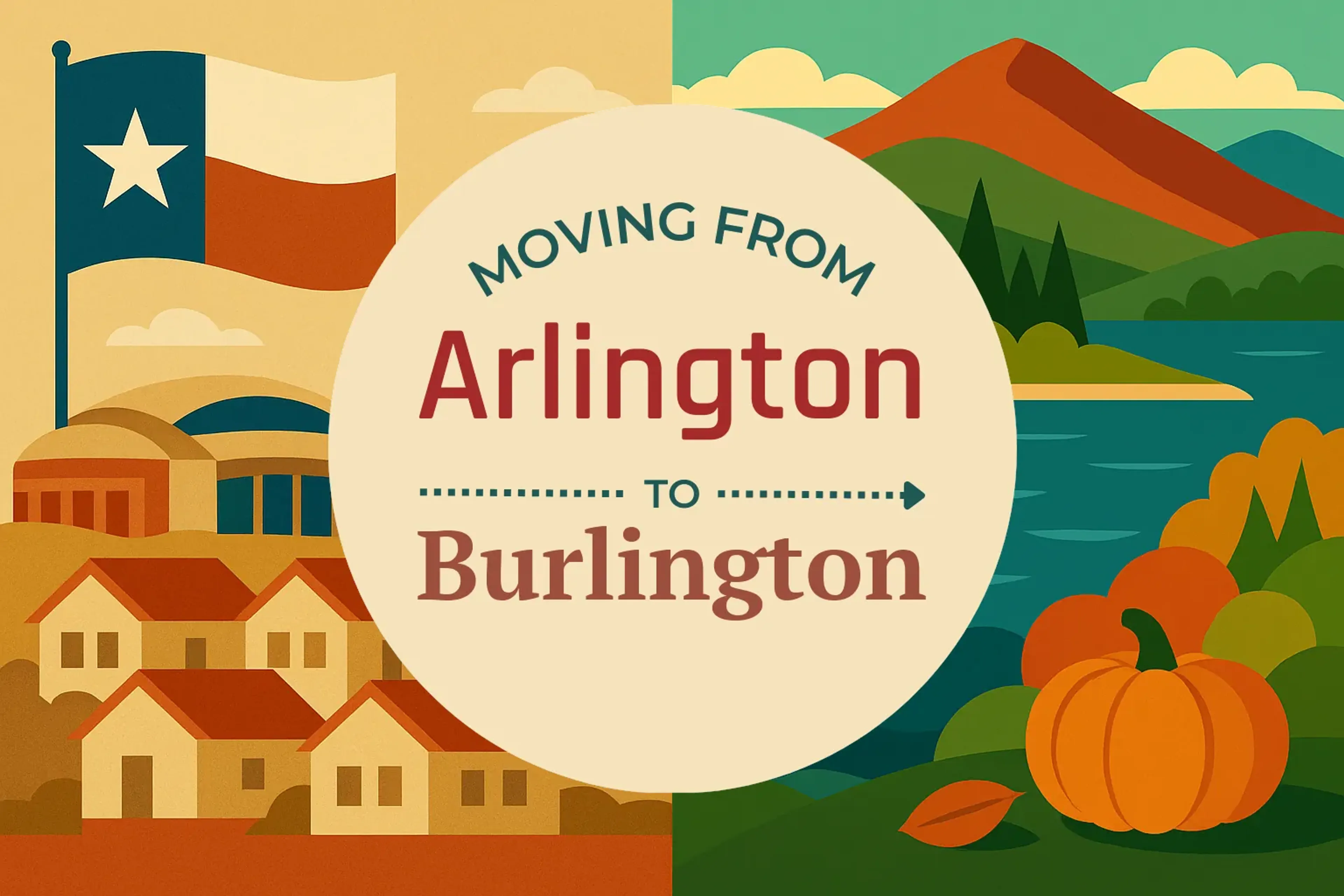Side-by-side comparison of Arlington to Burlington moving companies