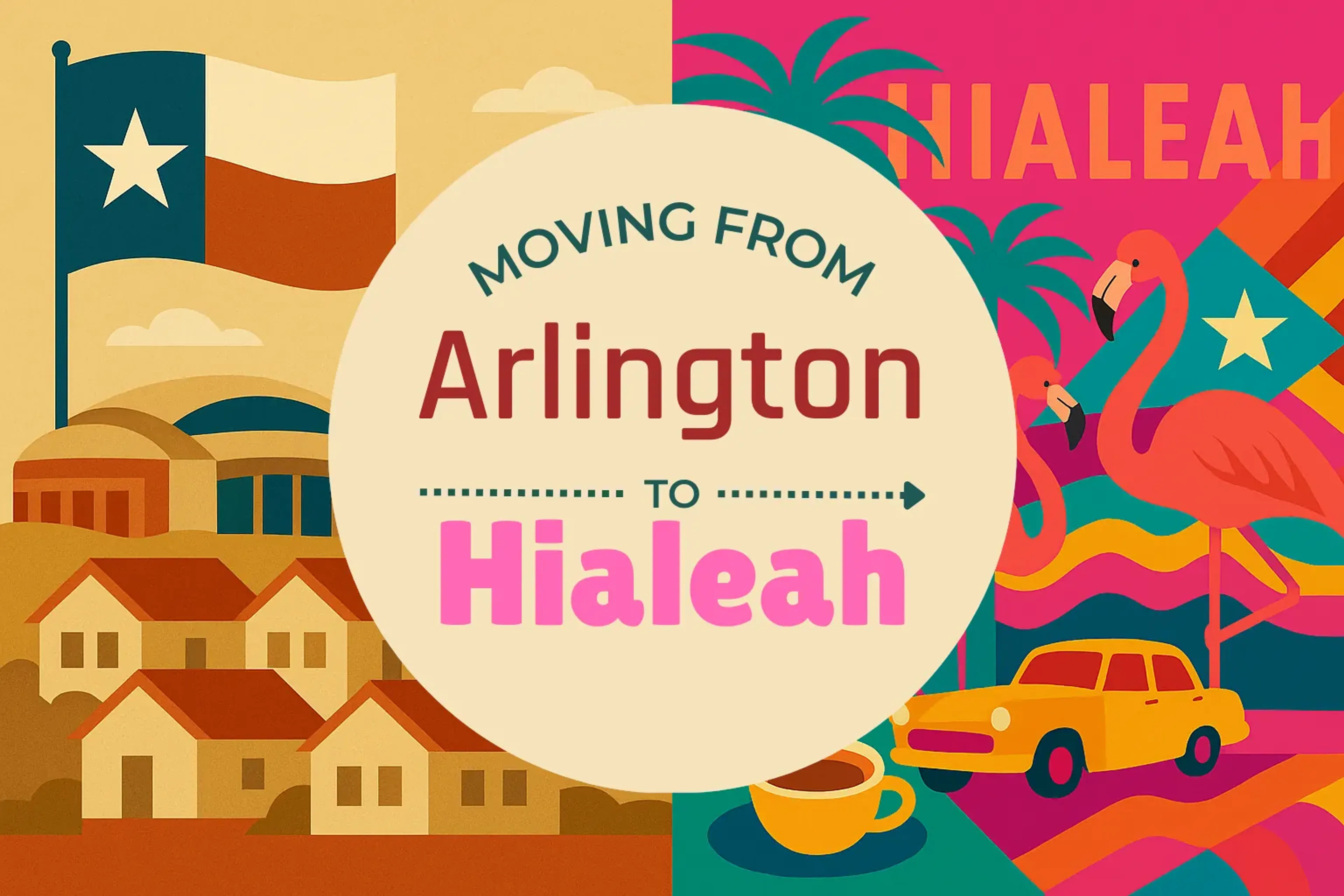 Side-by-side comparison of Arlington to Hialeah moving companies