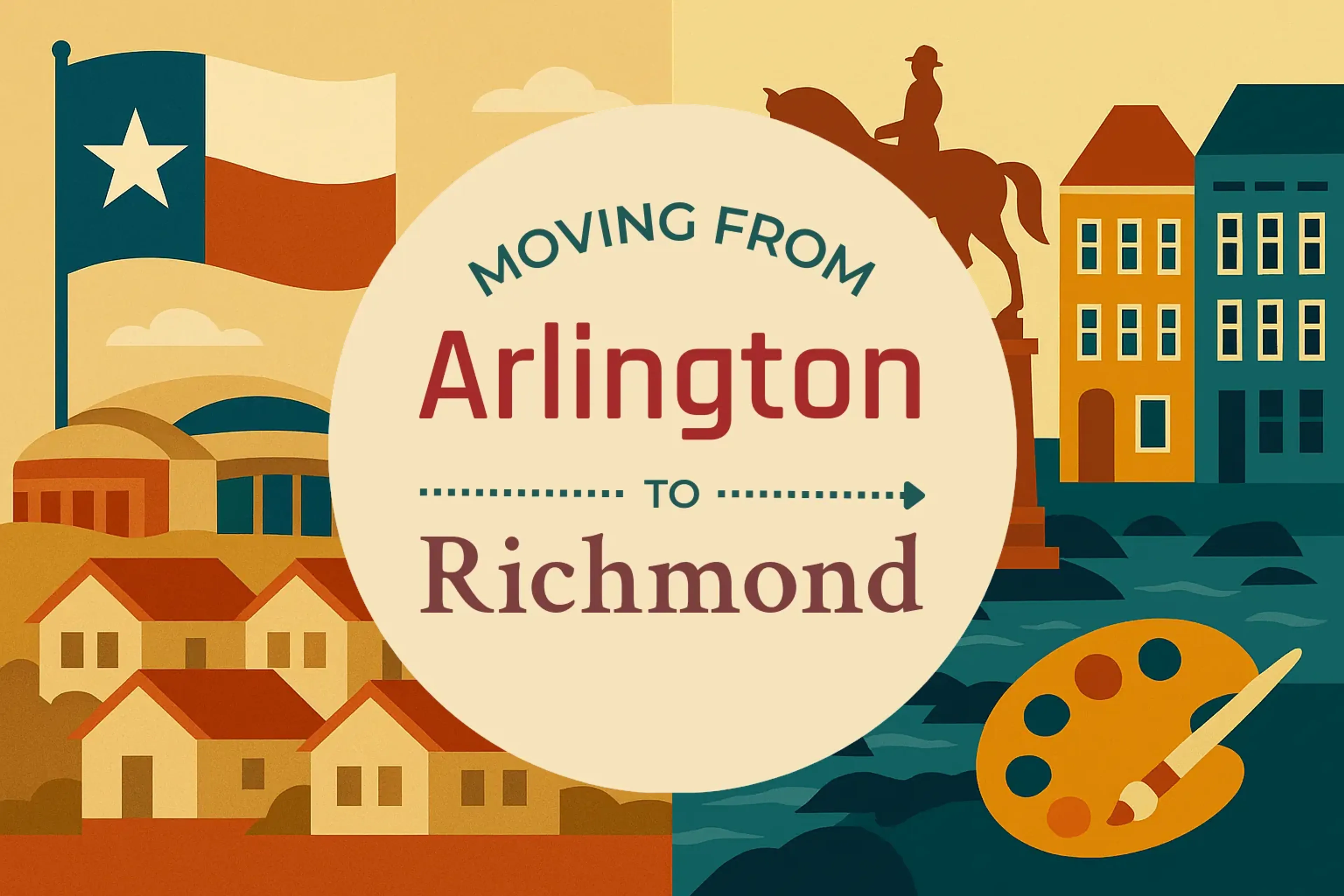 Side-by-side comparison of Arlington to Richmond moving companies