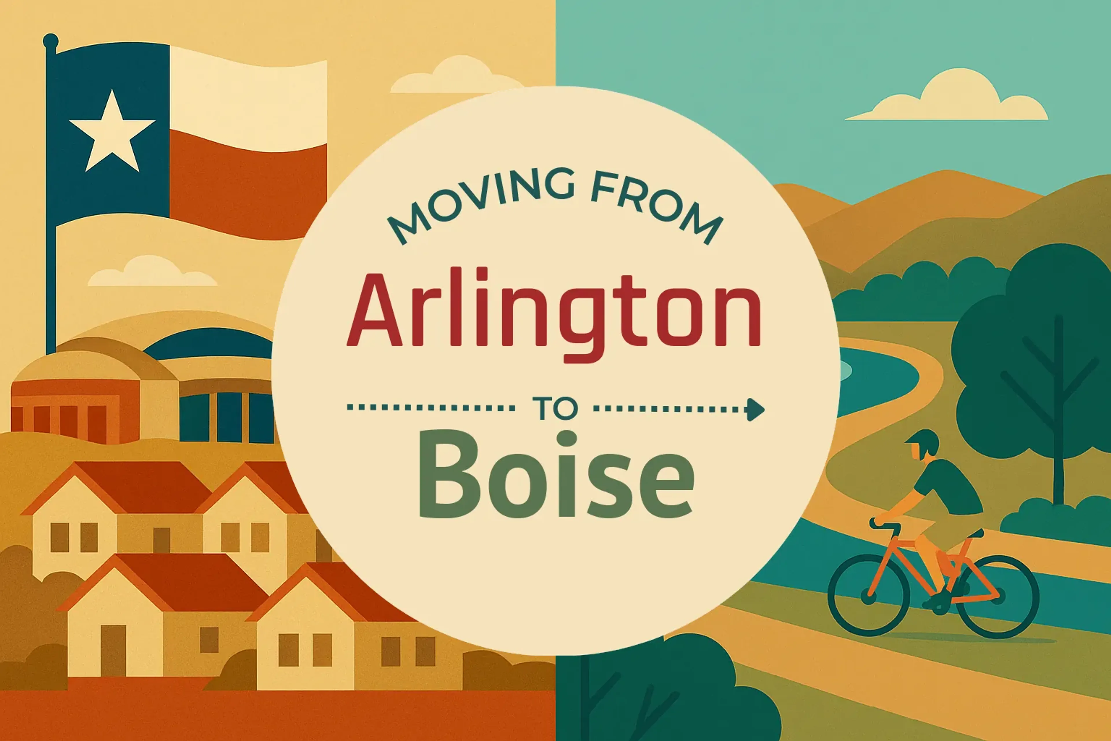 Side-by-side comparison of Arlington to Boise moving companies