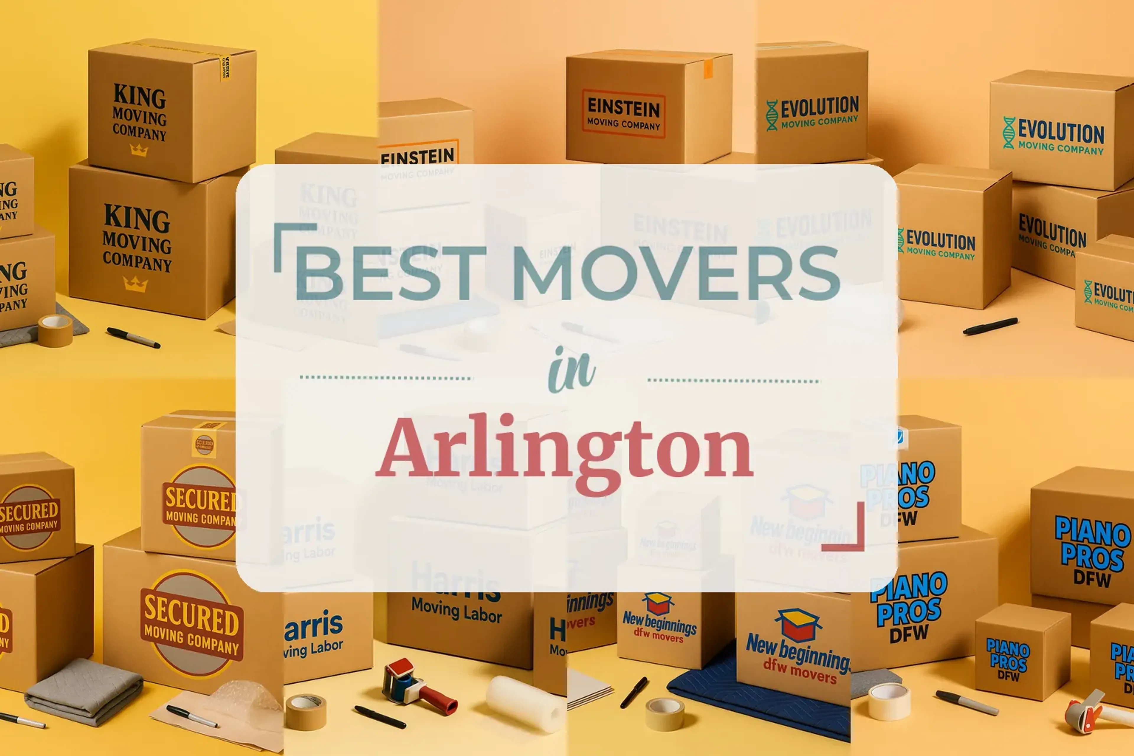 Side-by-side comparison of Arlington moving companies